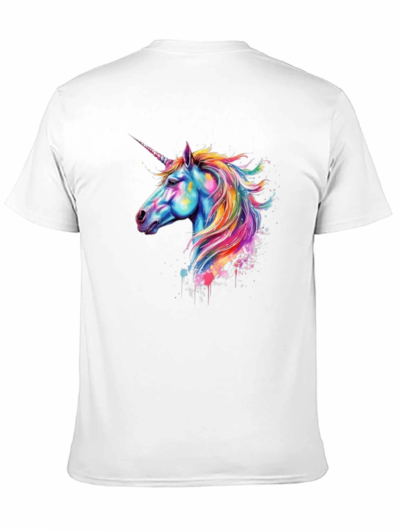 Black Unicorn Graphic Black T-Shirt view 11