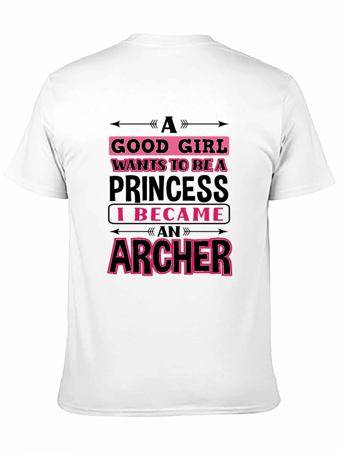 Black Archer Princess Graphic T-Shirt - Funny Women's Tee view 11