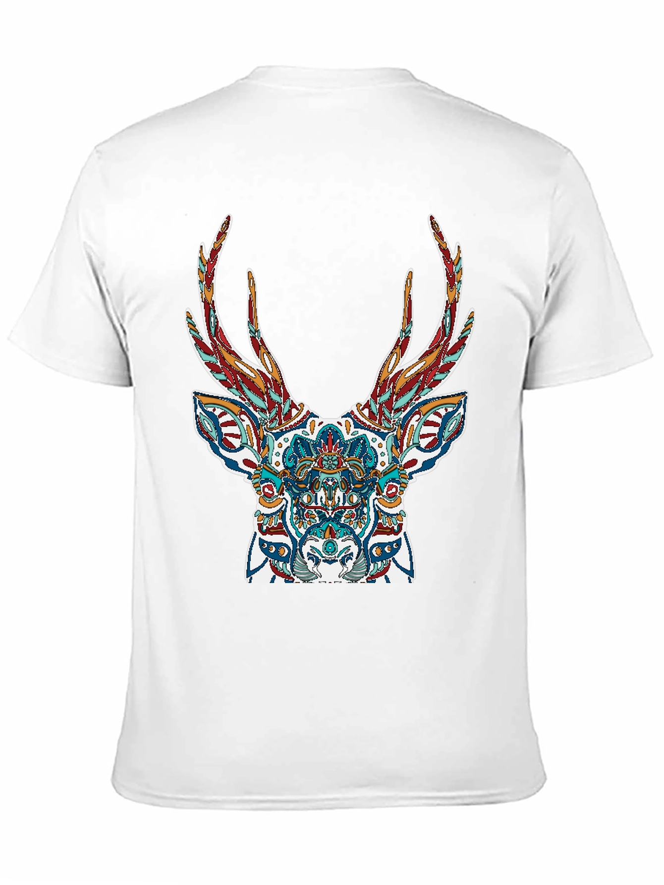 Black Deer Graphic Tee - Stylish Men's Black T-Shirt view 11