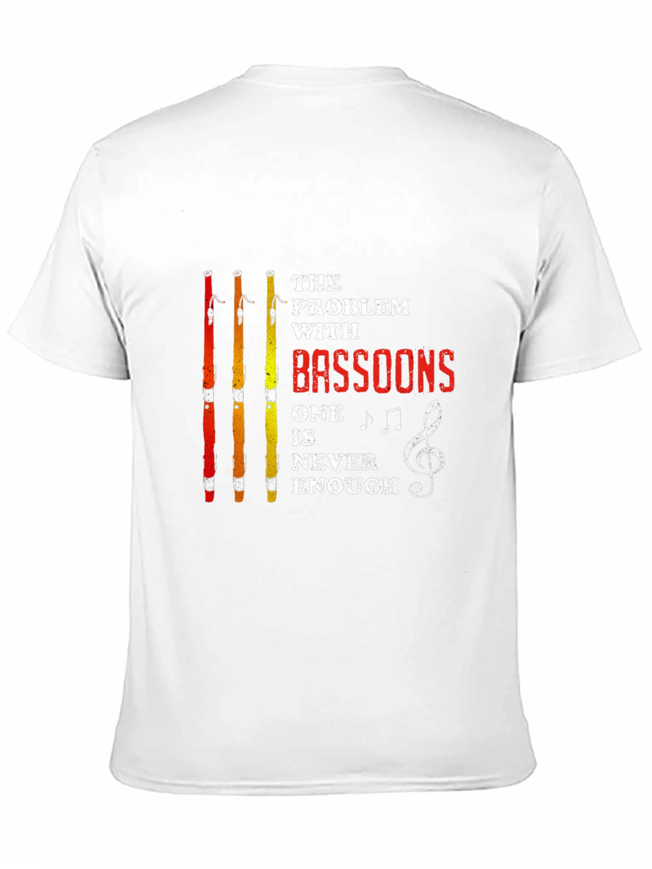 Black Bassoon Lover T-Shirt - Funny Music Band Tee view 11