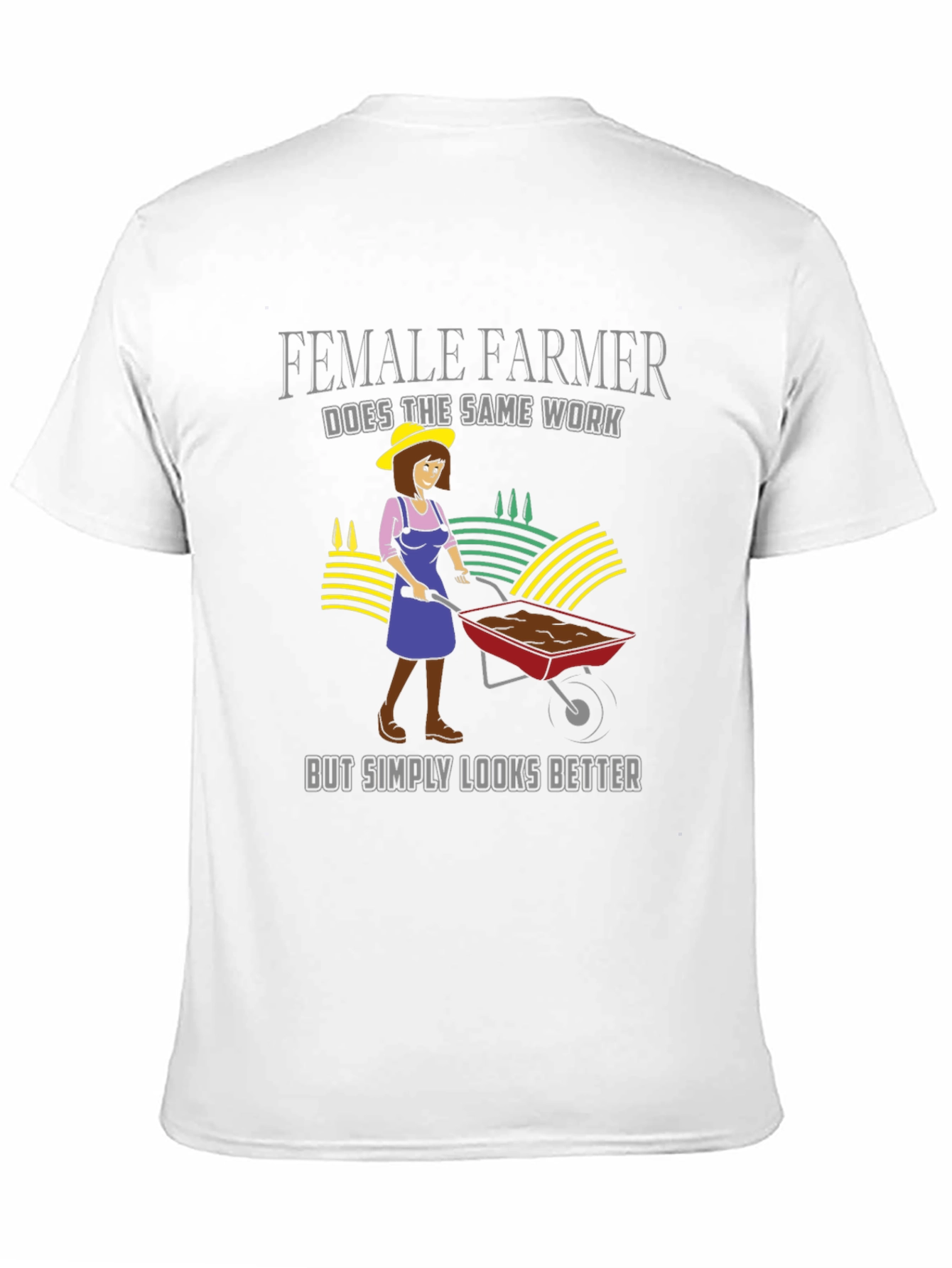 Black Female Farmer T-Shirt - Looks Better! view 11