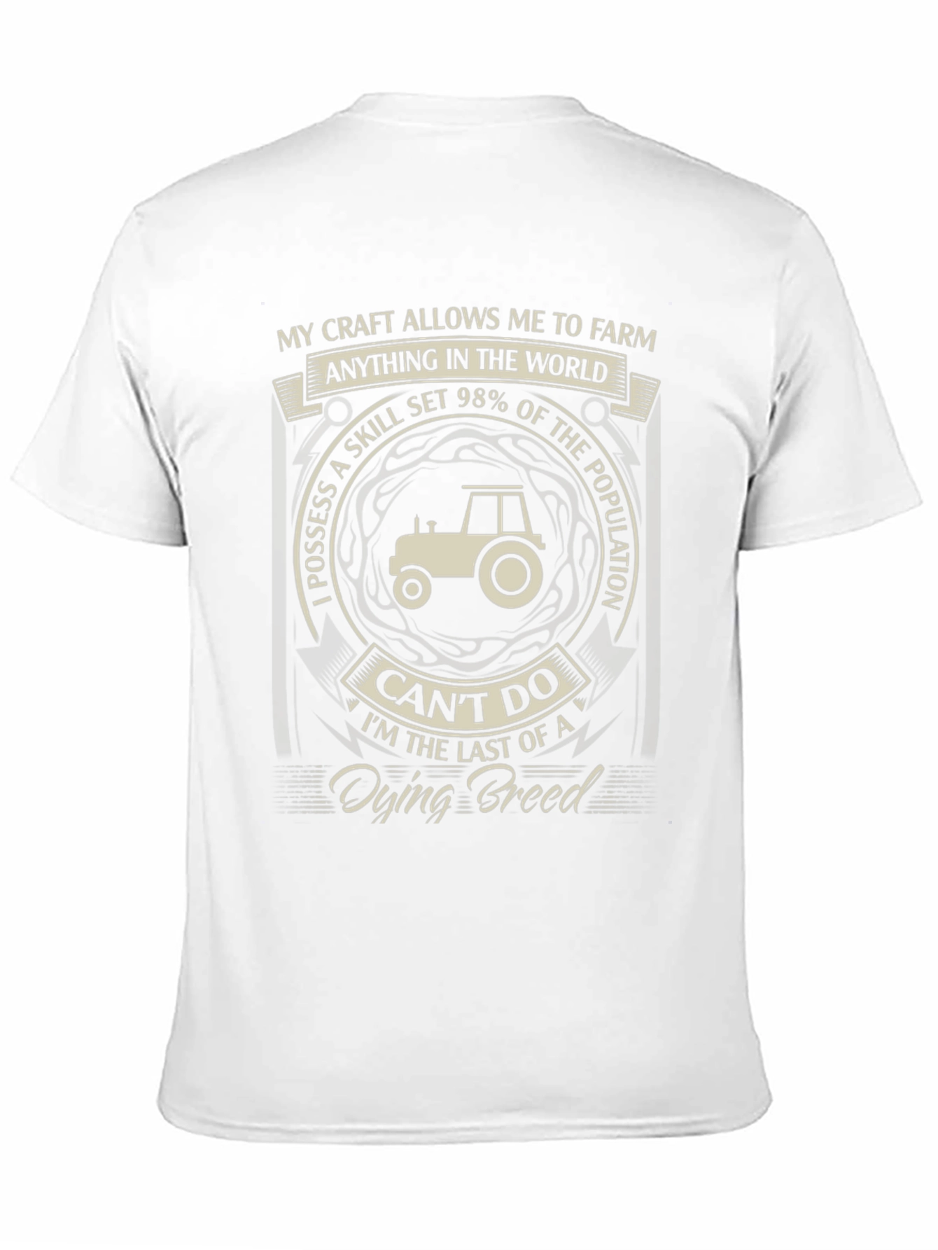 Black Farming T-Shirt: My Craft Allows Me To Farm view 11
