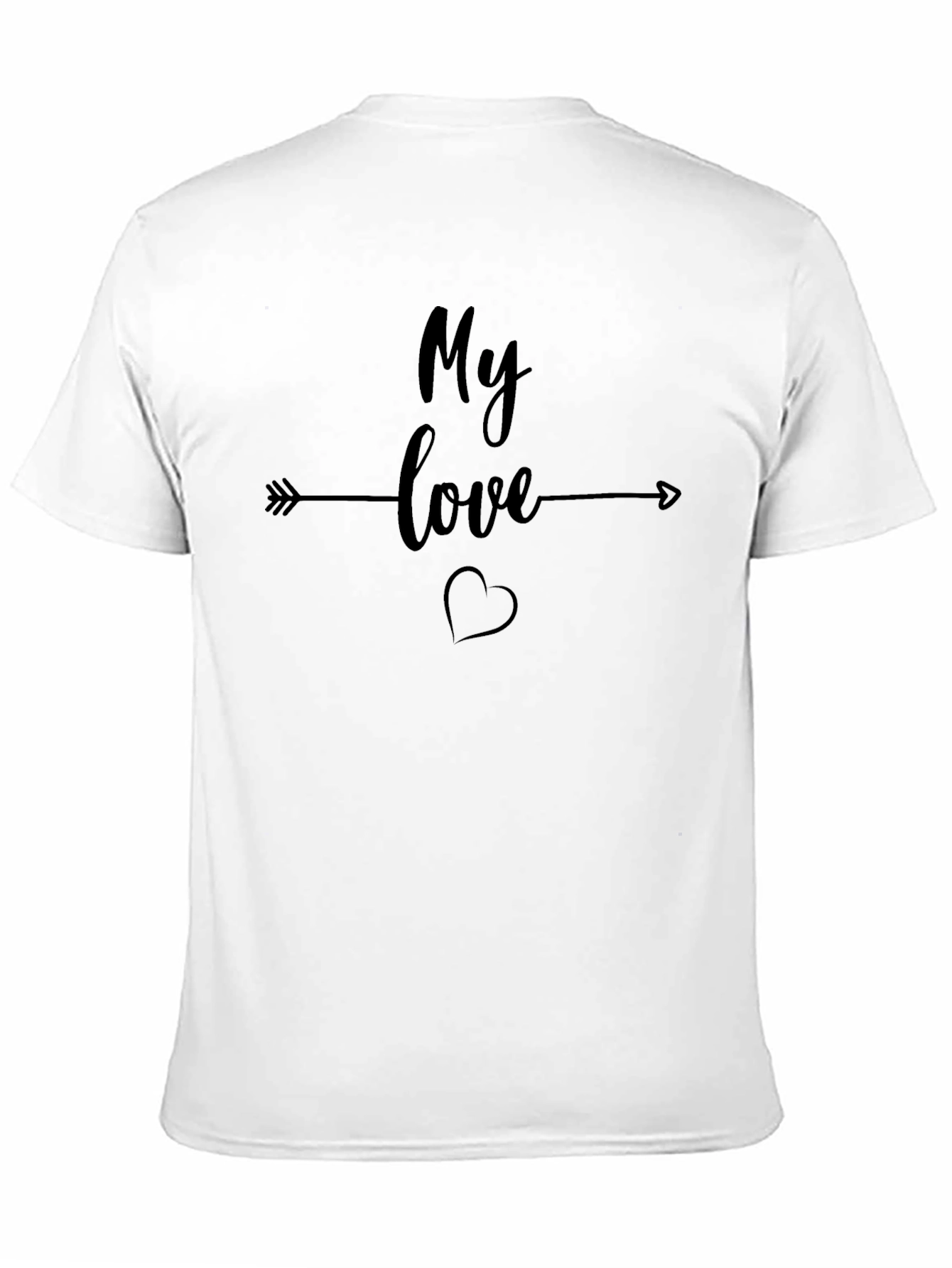 Black My Love Black Graphic Tee - Unisex view 11