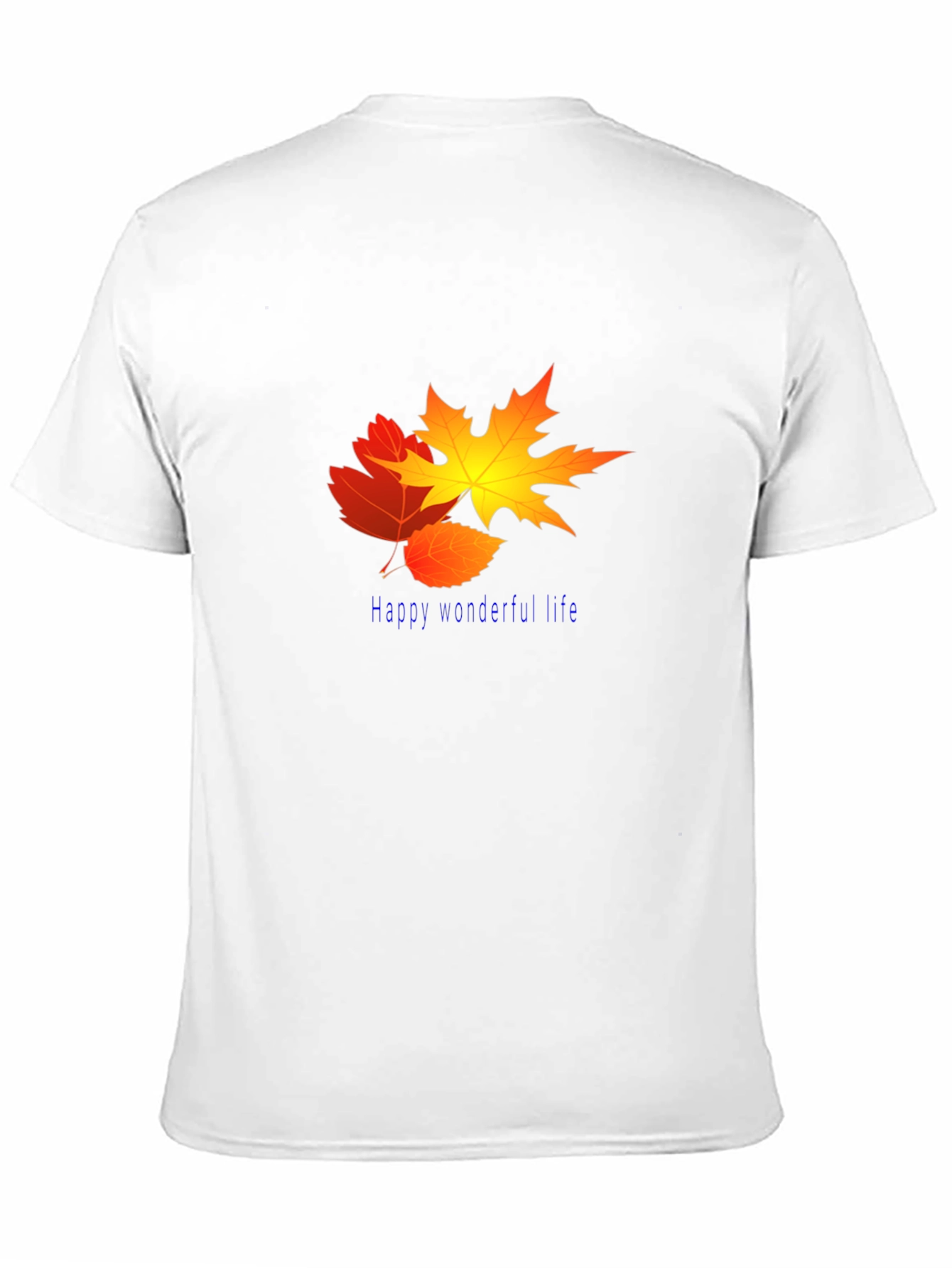 Black Fall Leaves Graphic Tee - Happy Wonderful Life view 11