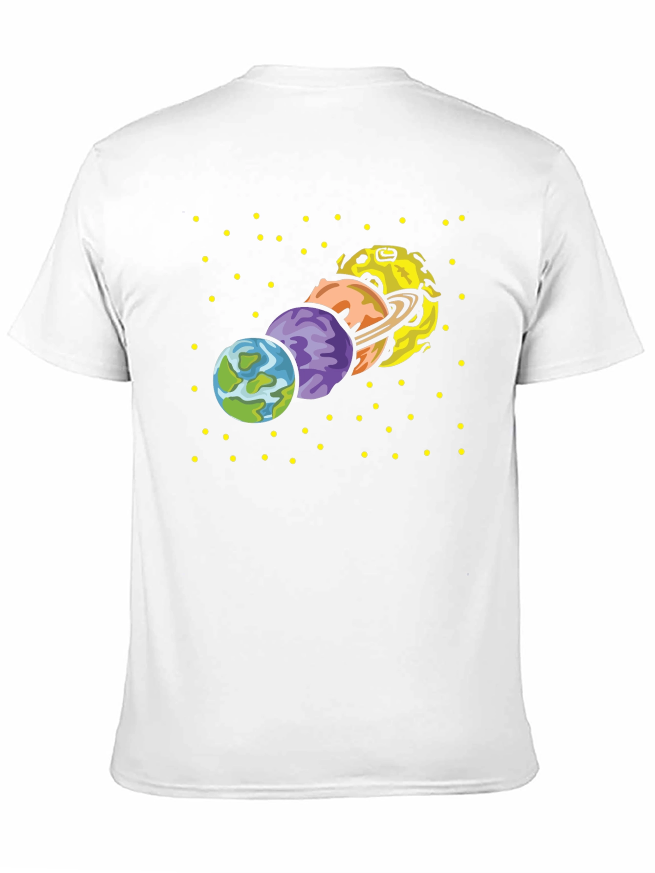 Black Planets Graphic T-Shirt - Space Design view 11