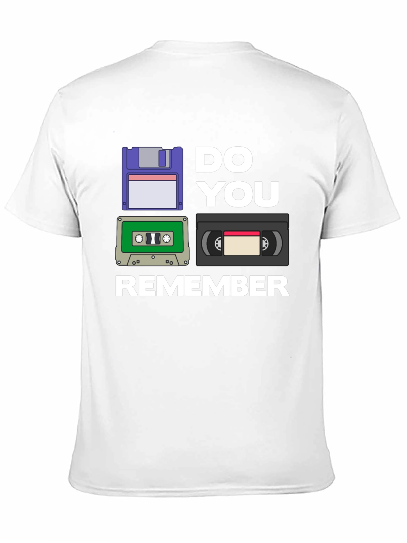 Black Retro Media T-Shirt - Do You Remember? view 11