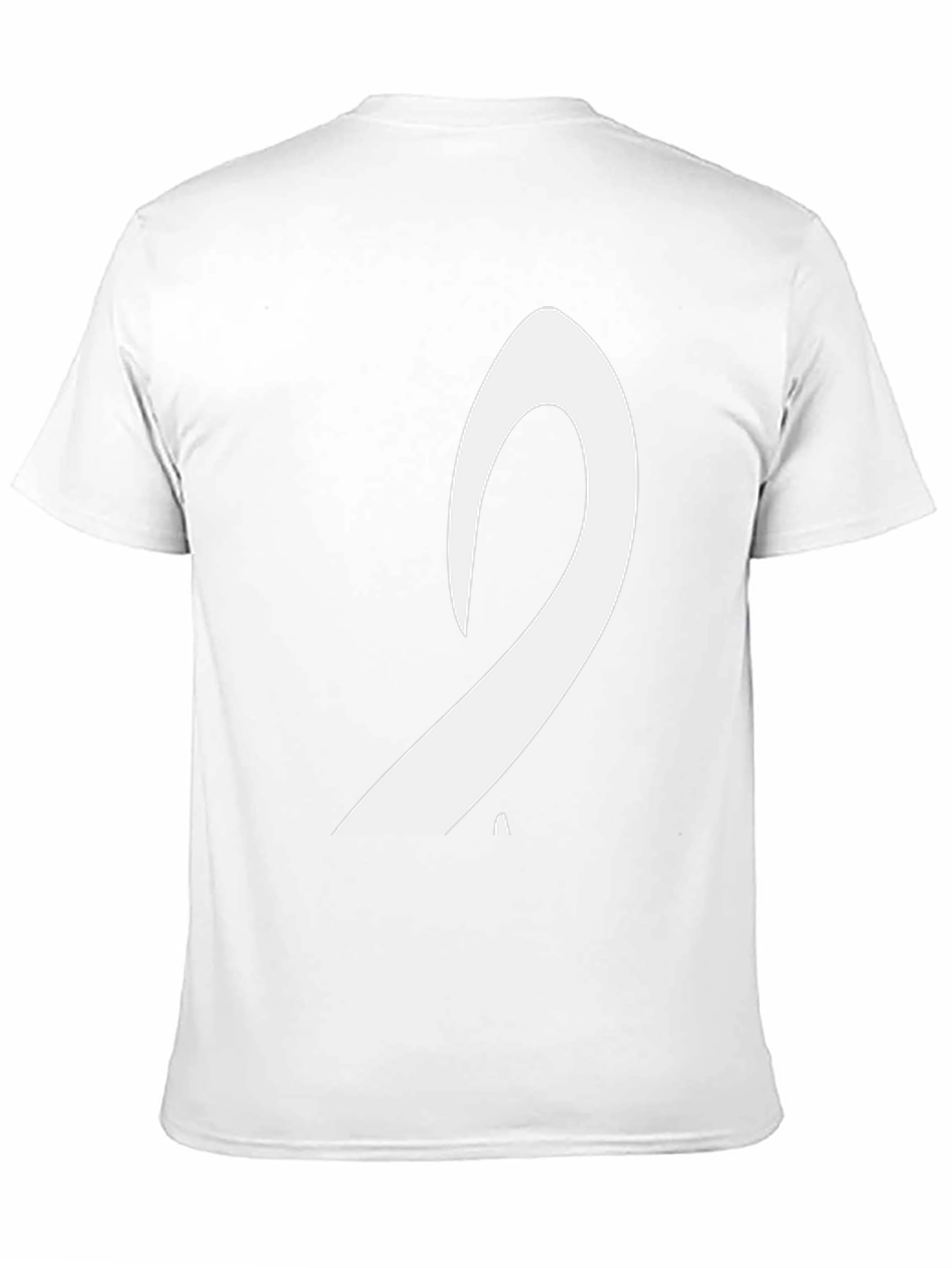 Black Men's Black T-Shirt with White Arabic Letter Design view 11