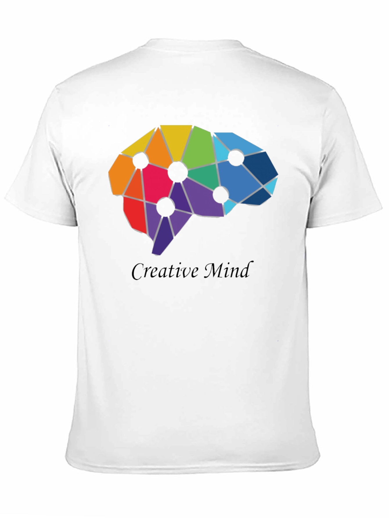 Black Creative Mind T-Shirt - Artistic Brain Design view 11