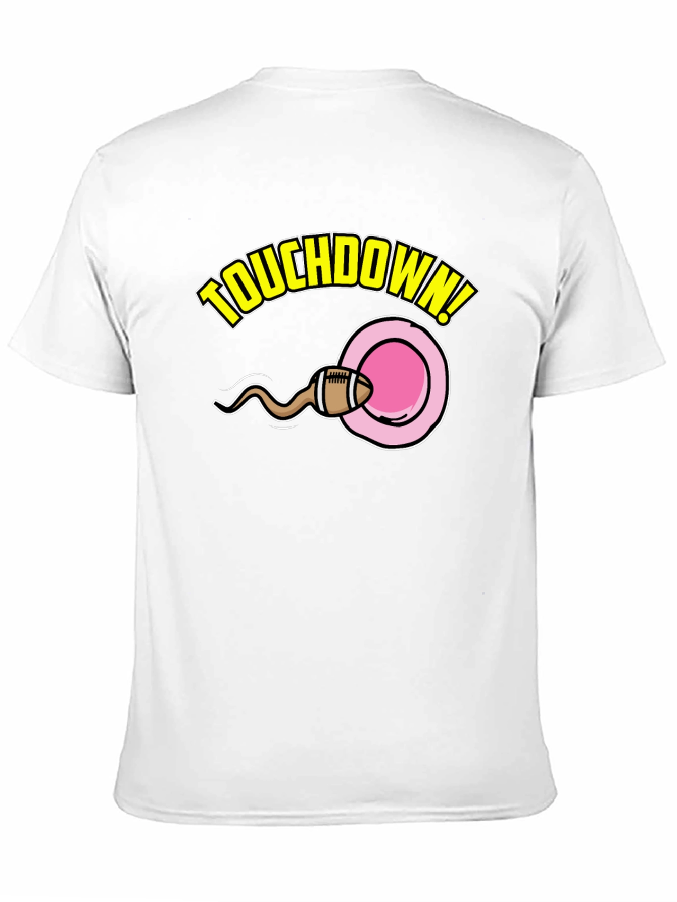 Black Touchdown Funny Graphic T-Shirt view 11