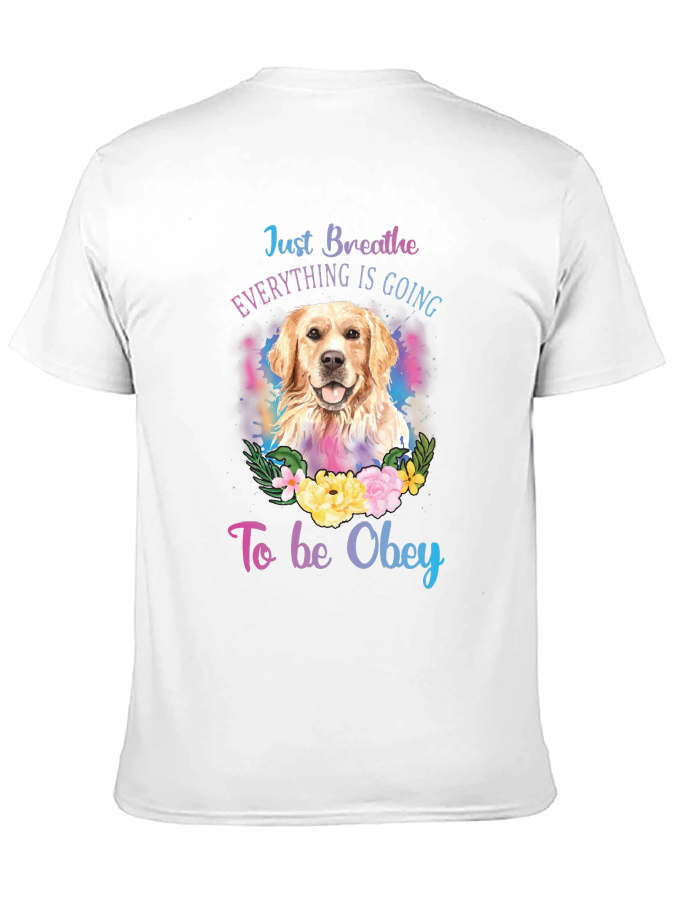 Black Dog Lover T-Shirt - Just Breathe Graphic Tee view 11