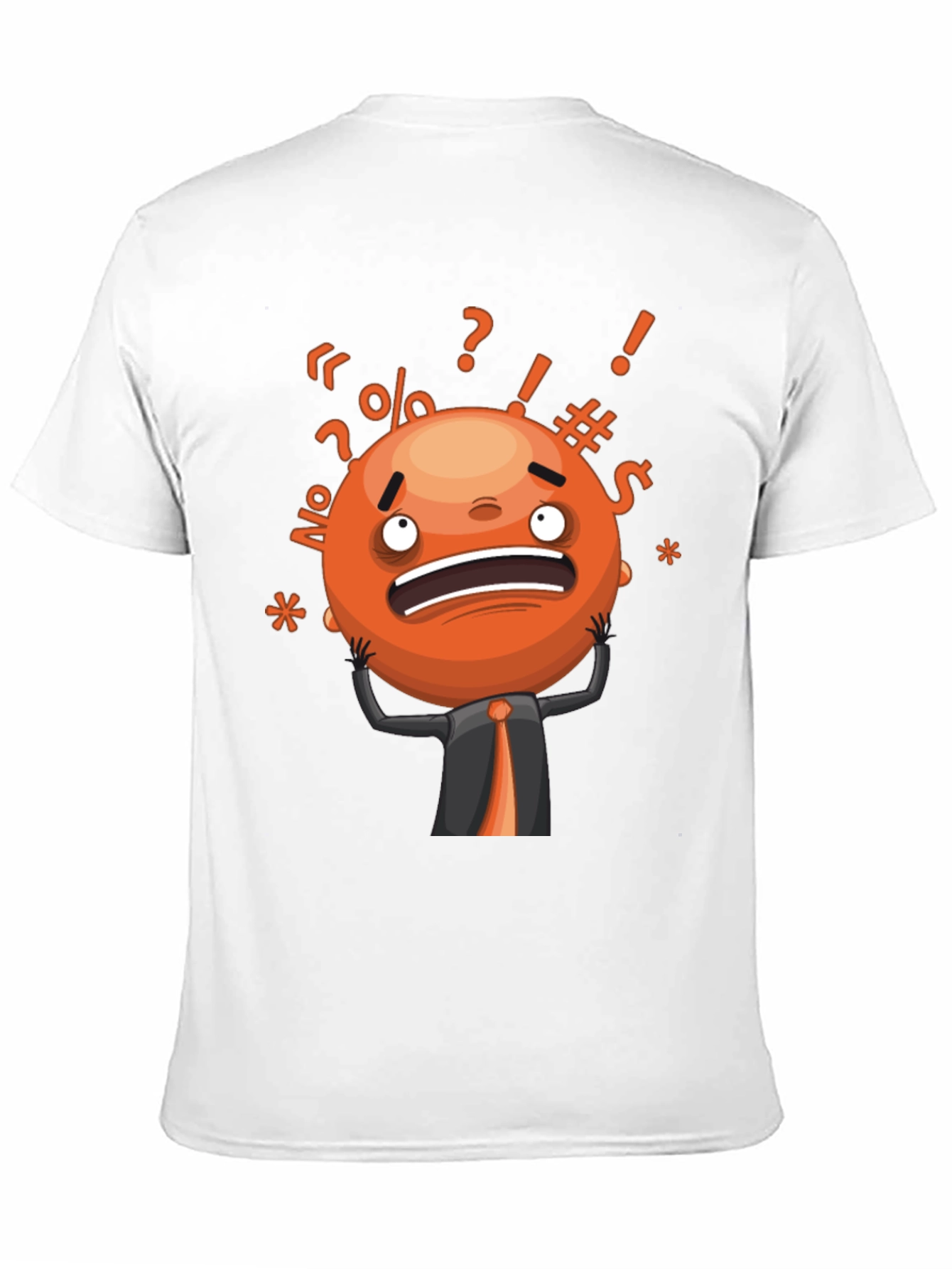 Black Stressed Out Emoji Graphic T-Shirt - Black view 11