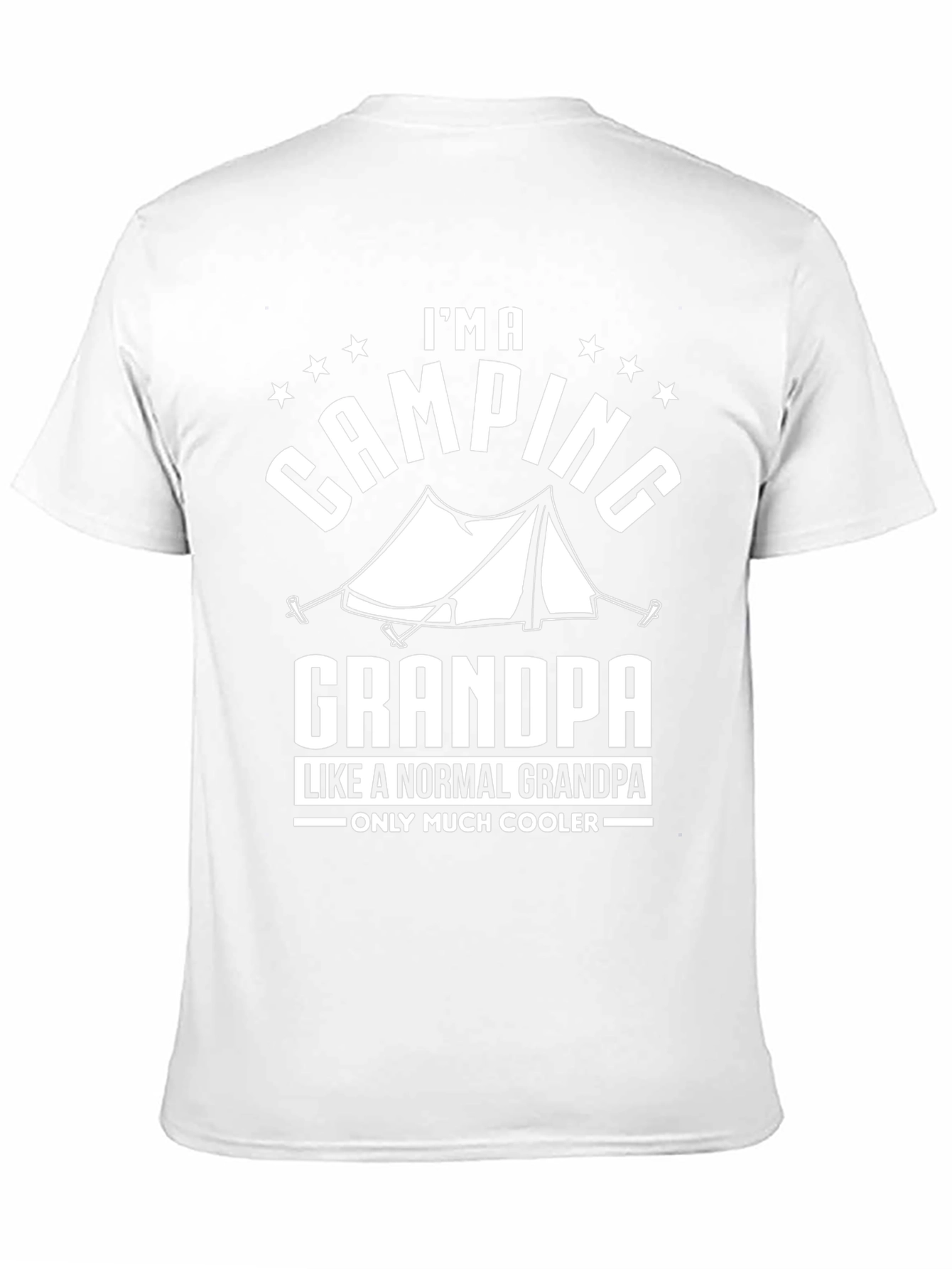 Black Camping Grandpa T-Shirt - Much Cooler Than Normal! view 11