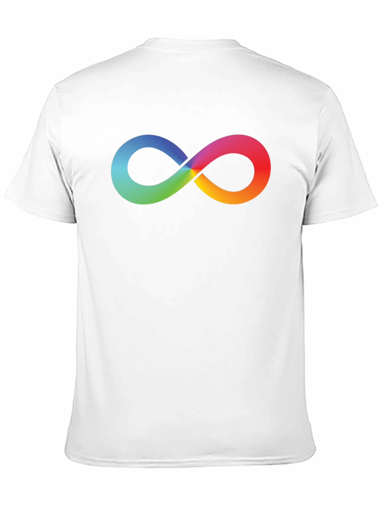 Black Rainbow Infinity Symbol Black T-Shirt view 11