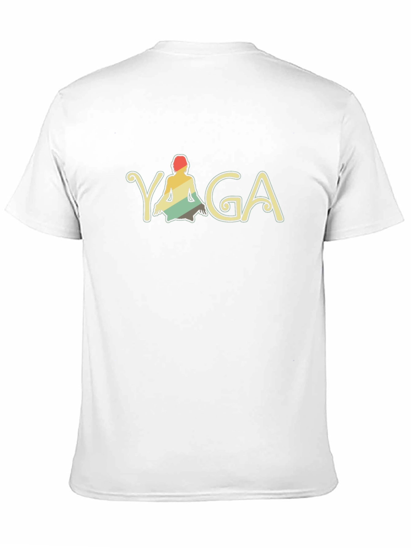 Black Yoga Pose Retro Graphic Tee - Black T-Shirt view 11