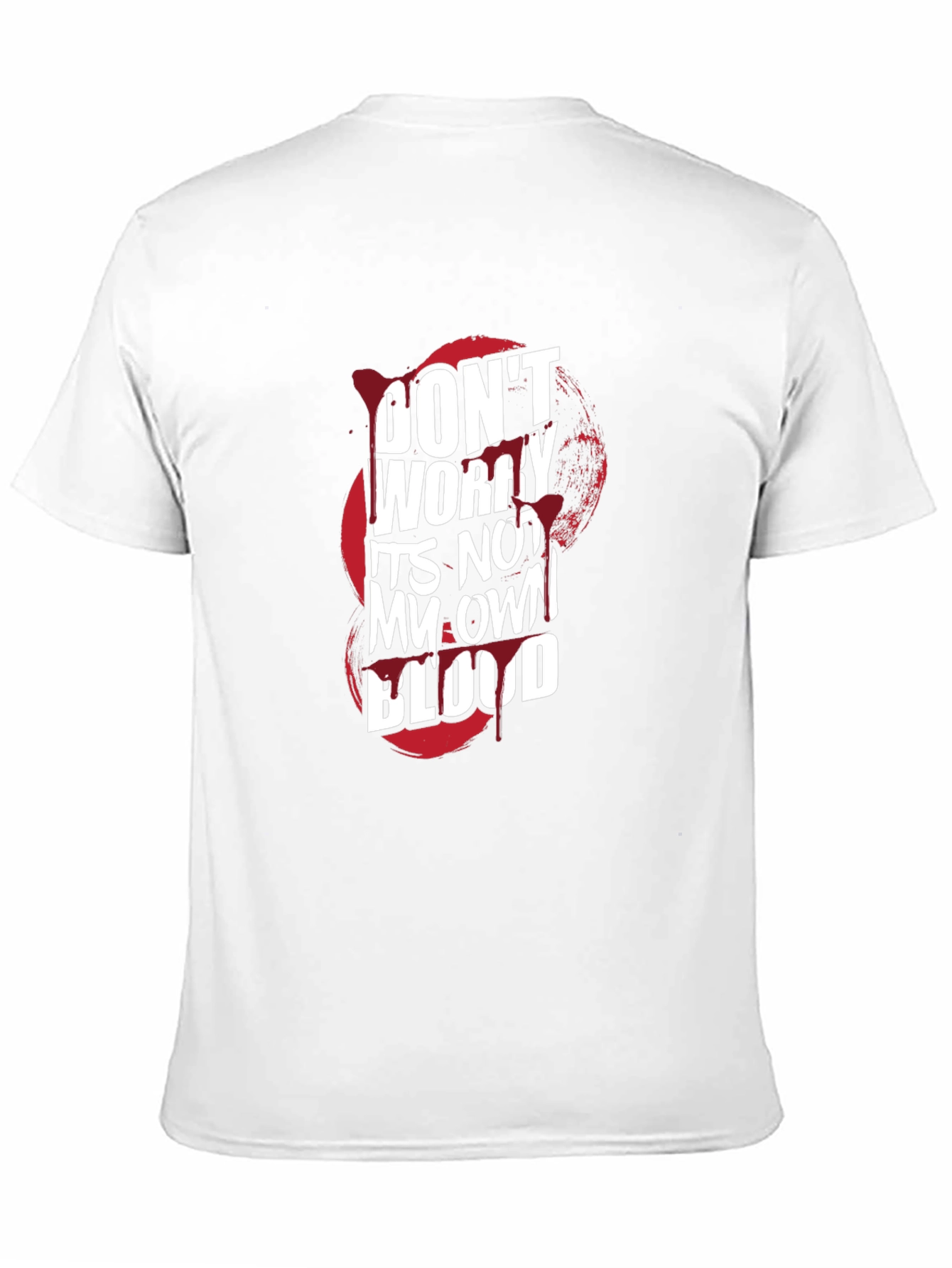 Black Don't Worry It's Not My Own Blood Graphic Tee view 11