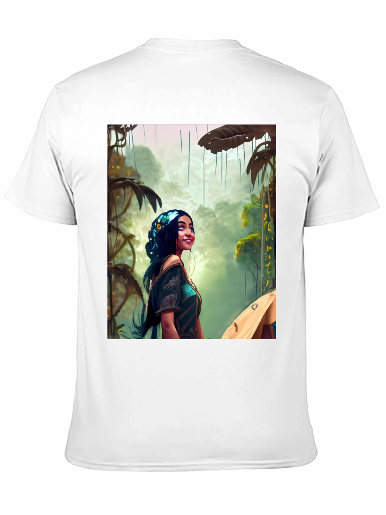 Black Jungle Girl Graphic Tee view 11