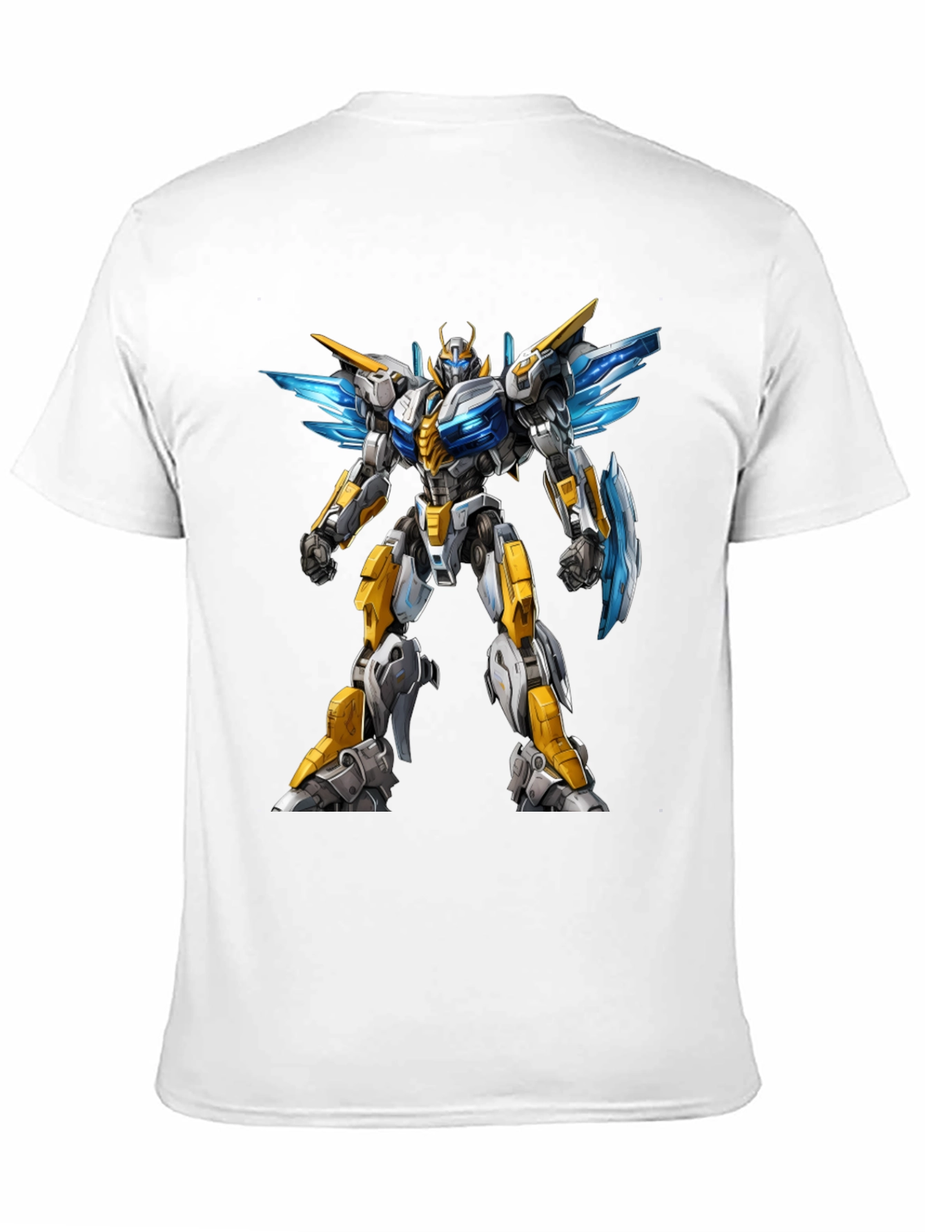 Black Robot Graphic Black Tee view 11