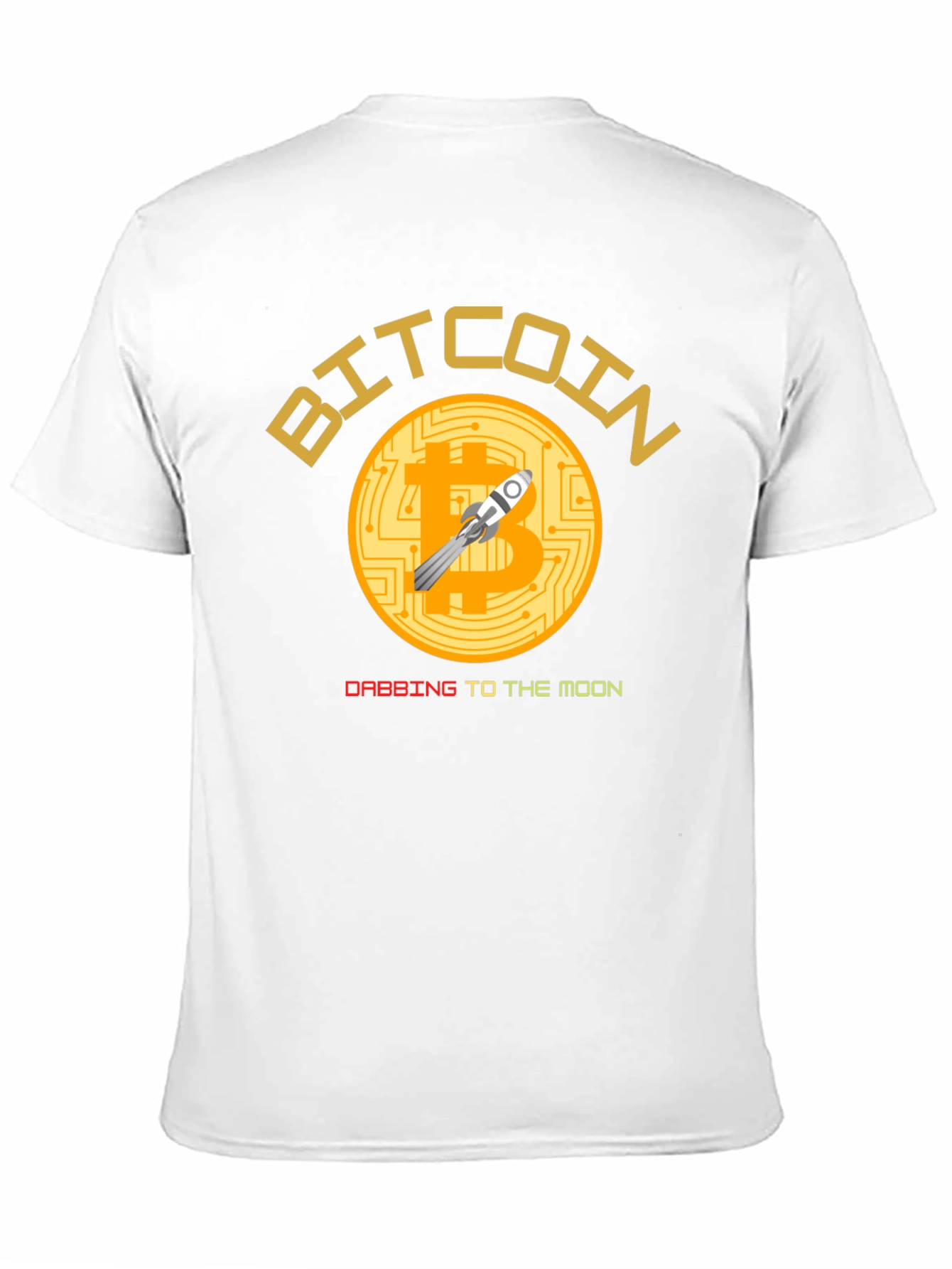 Black Bitcoin To The Moon Black T-Shirt view 11