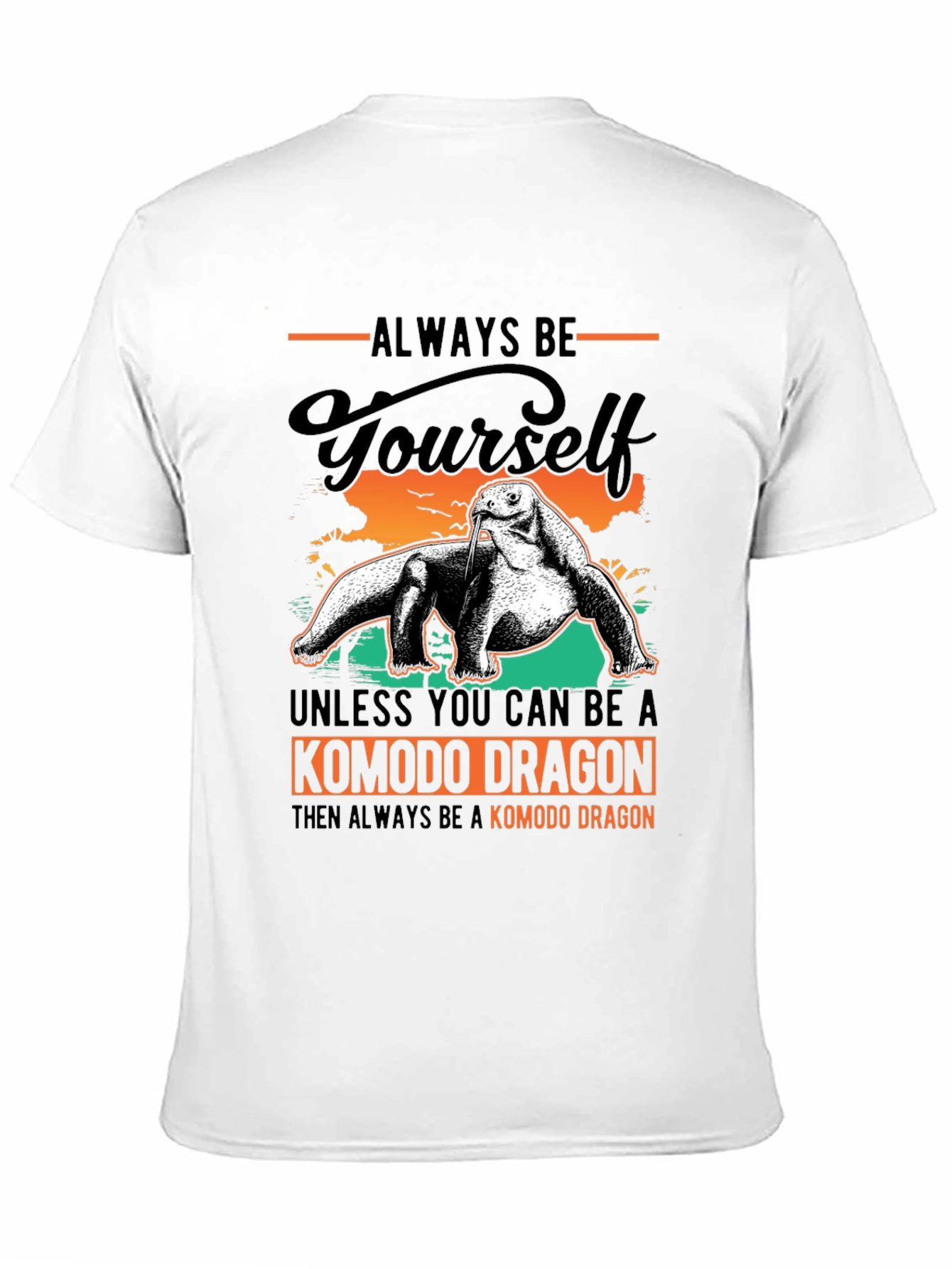 Black Komodo Dragon Graphic Tee - Always Be Yourself view 11