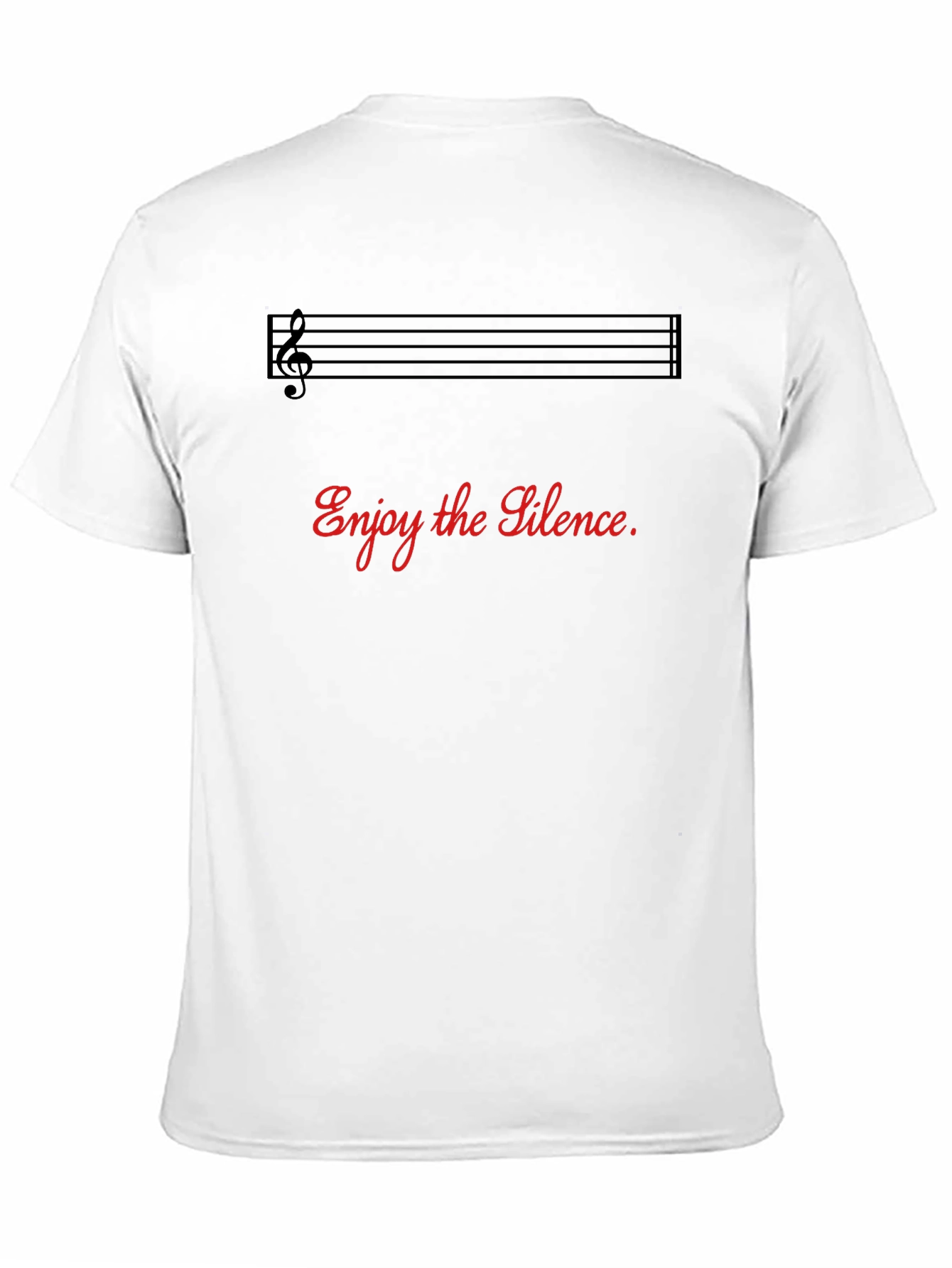 Black Enjoy The Silence Graphic Tee - Music Lover Shirt view 11