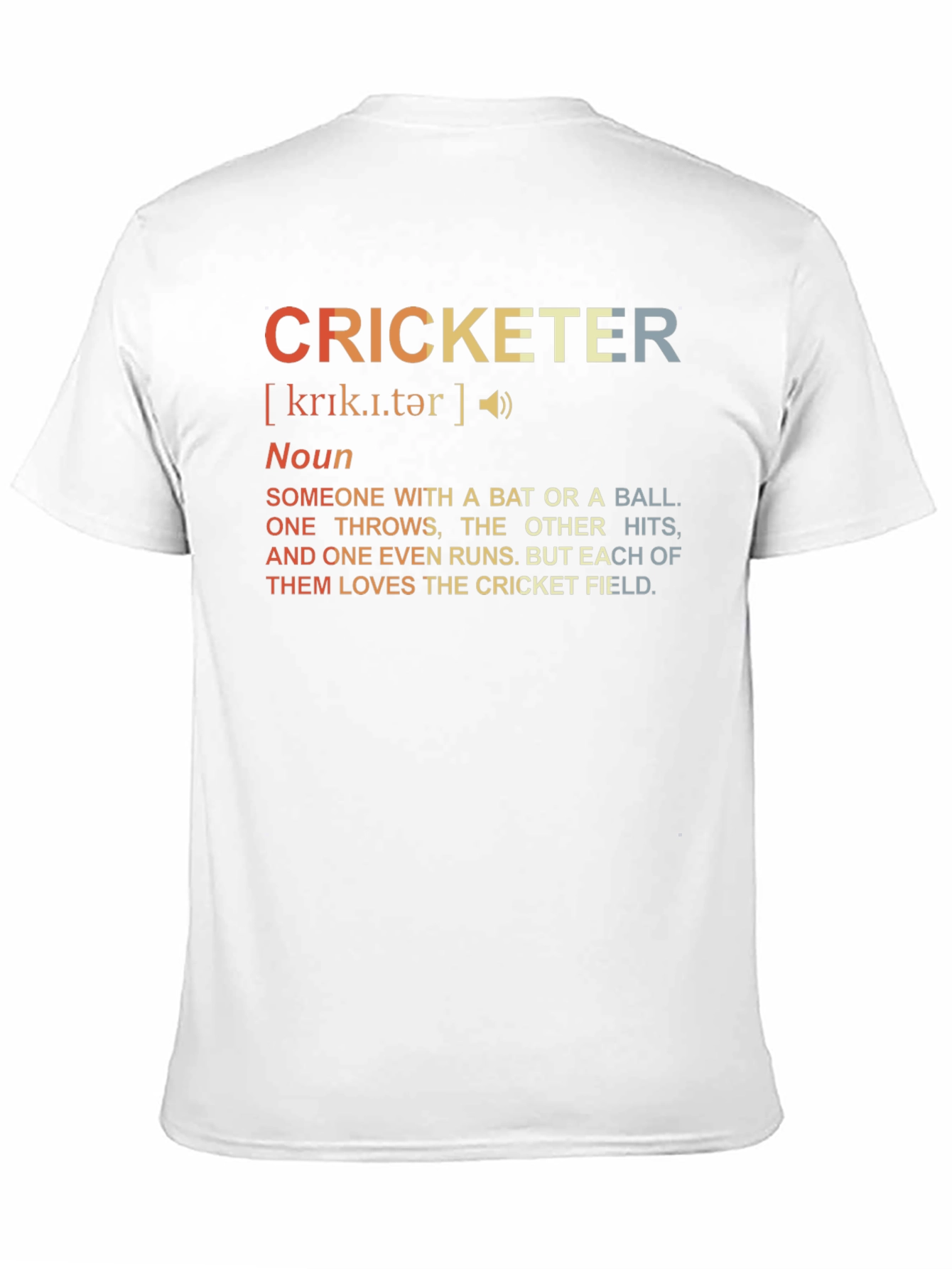 Black Cricketer Definition T-Shirt view 11