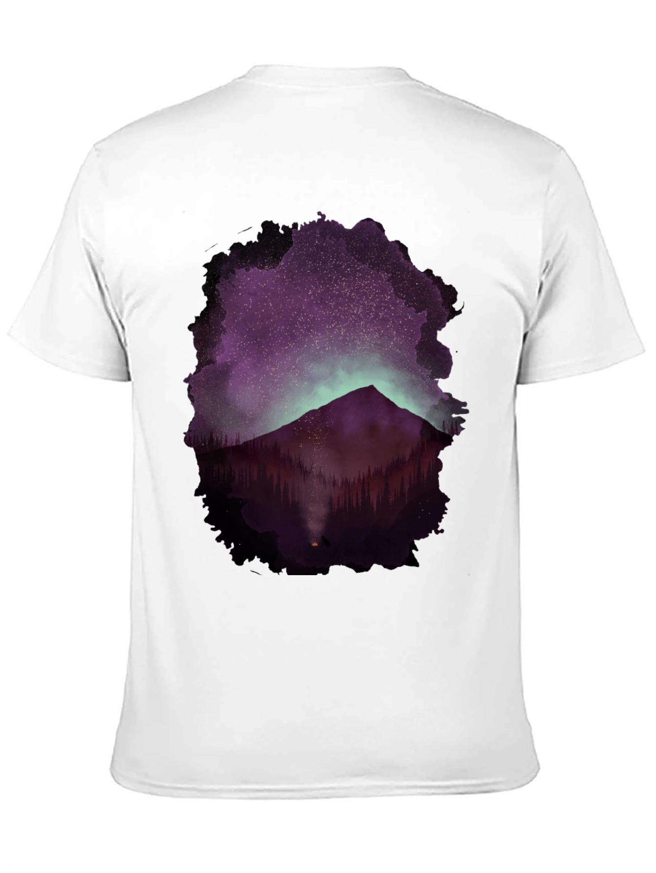 Black Mountain Night Sky Graphic Tee view 11