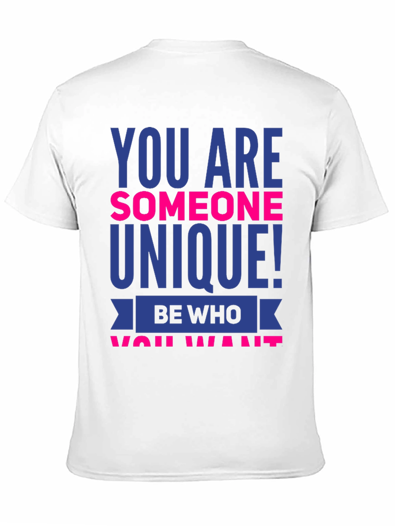 Black Unique Statement T-Shirt - Be Who You Want! view 11