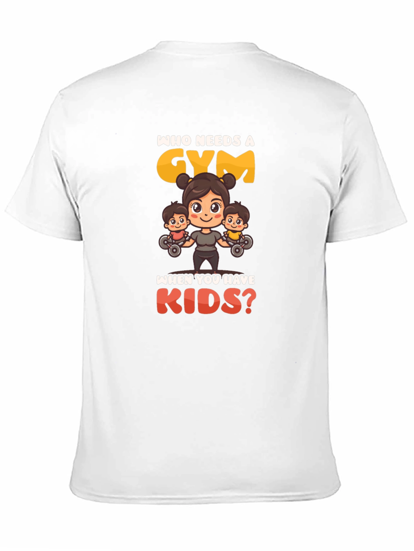 Black Who Needs a Gym? T-Shirt view 11