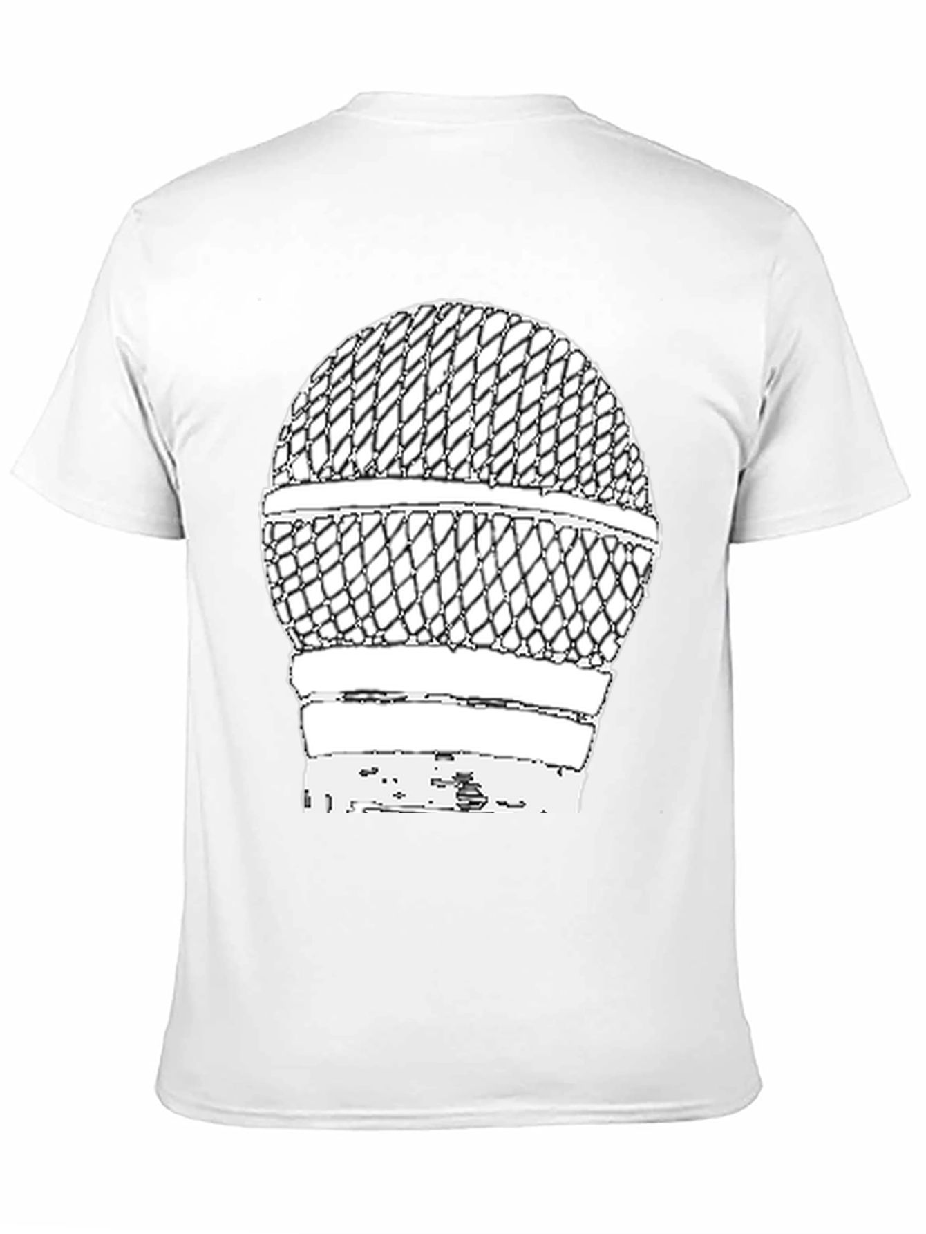 Black Retro Microphone Graphic Tee view 11