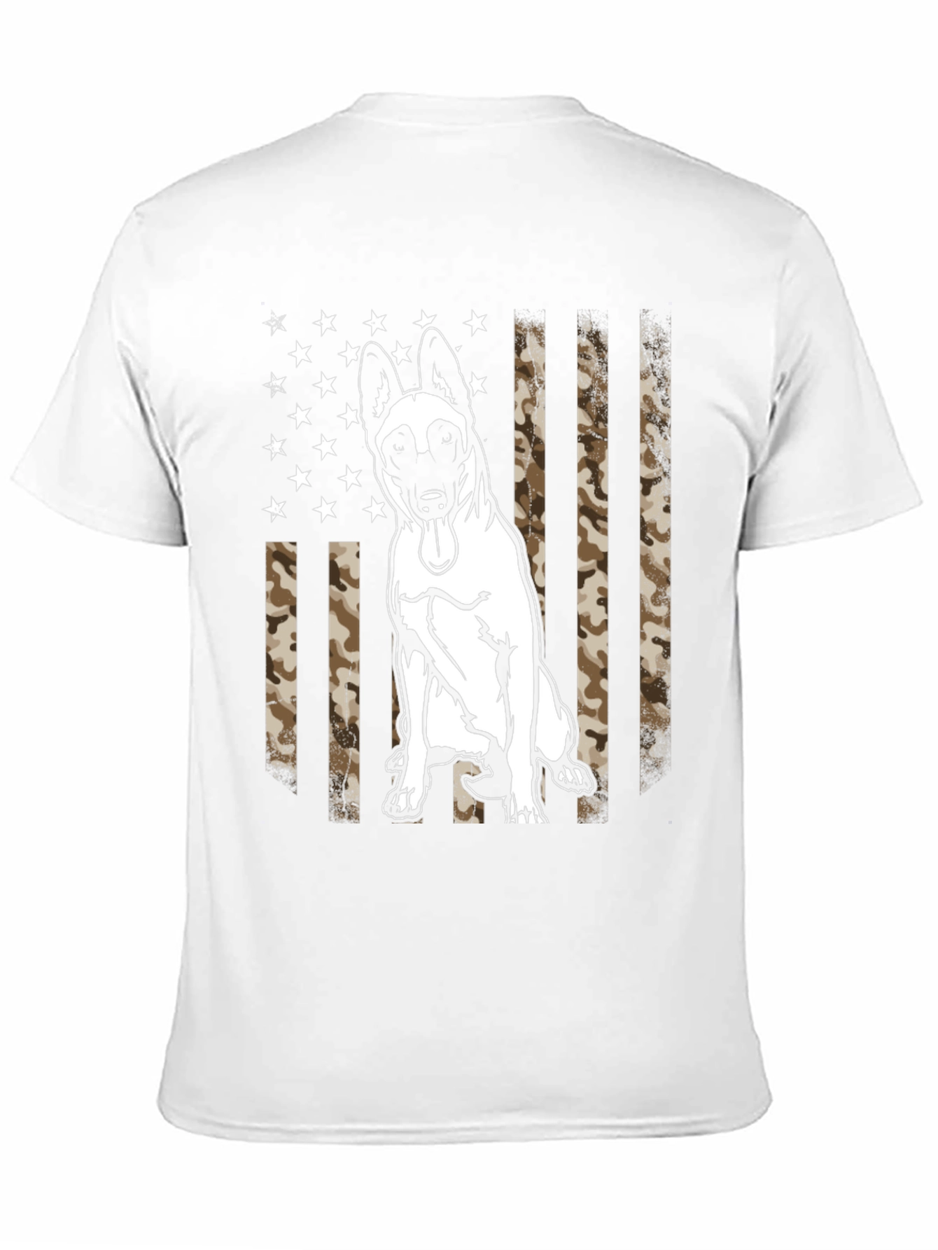 Belgian Malinois Camo Flag T-Shirt - 11