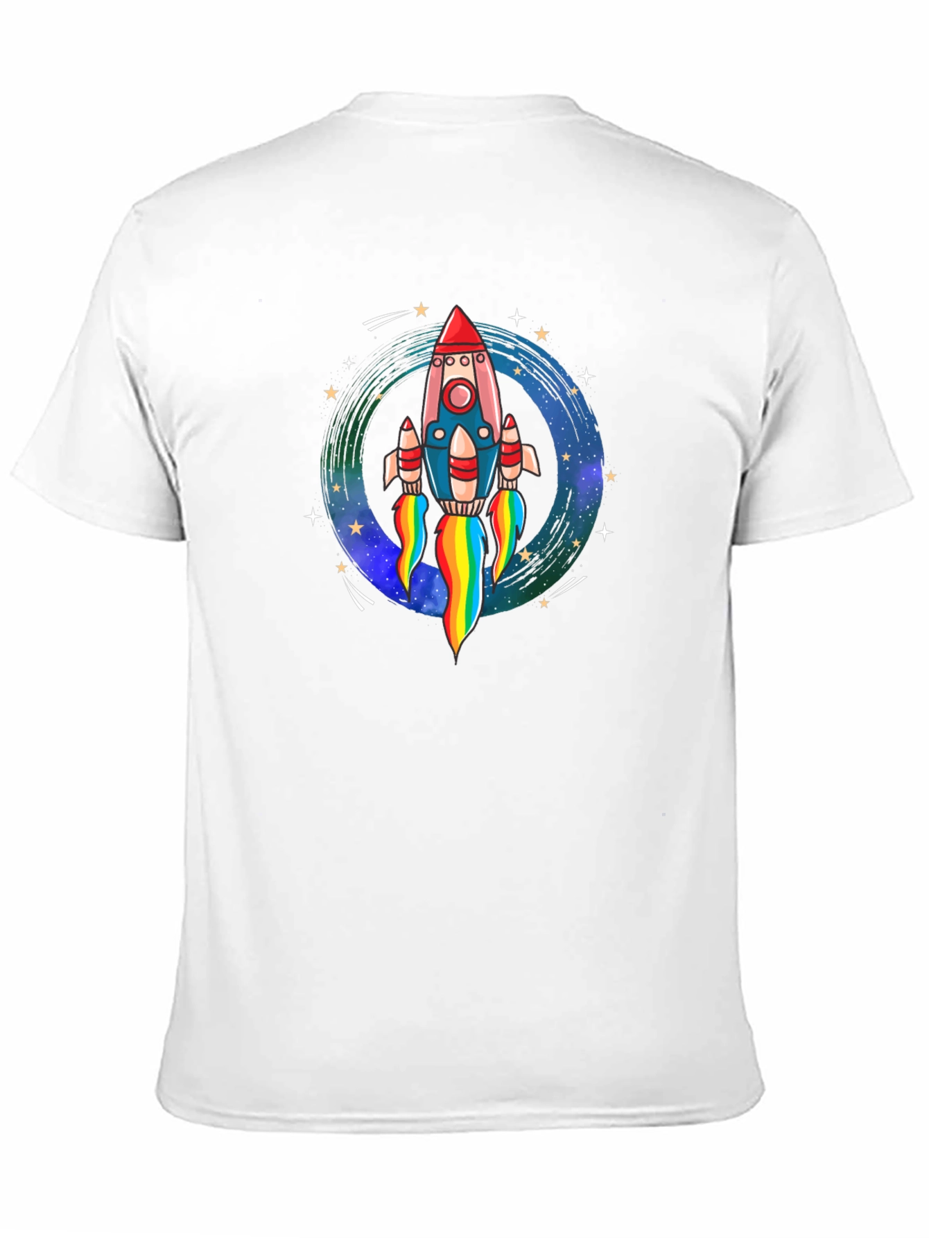 Black Rocket Launch Graphic Tee - Black Cotton Comfort view 11