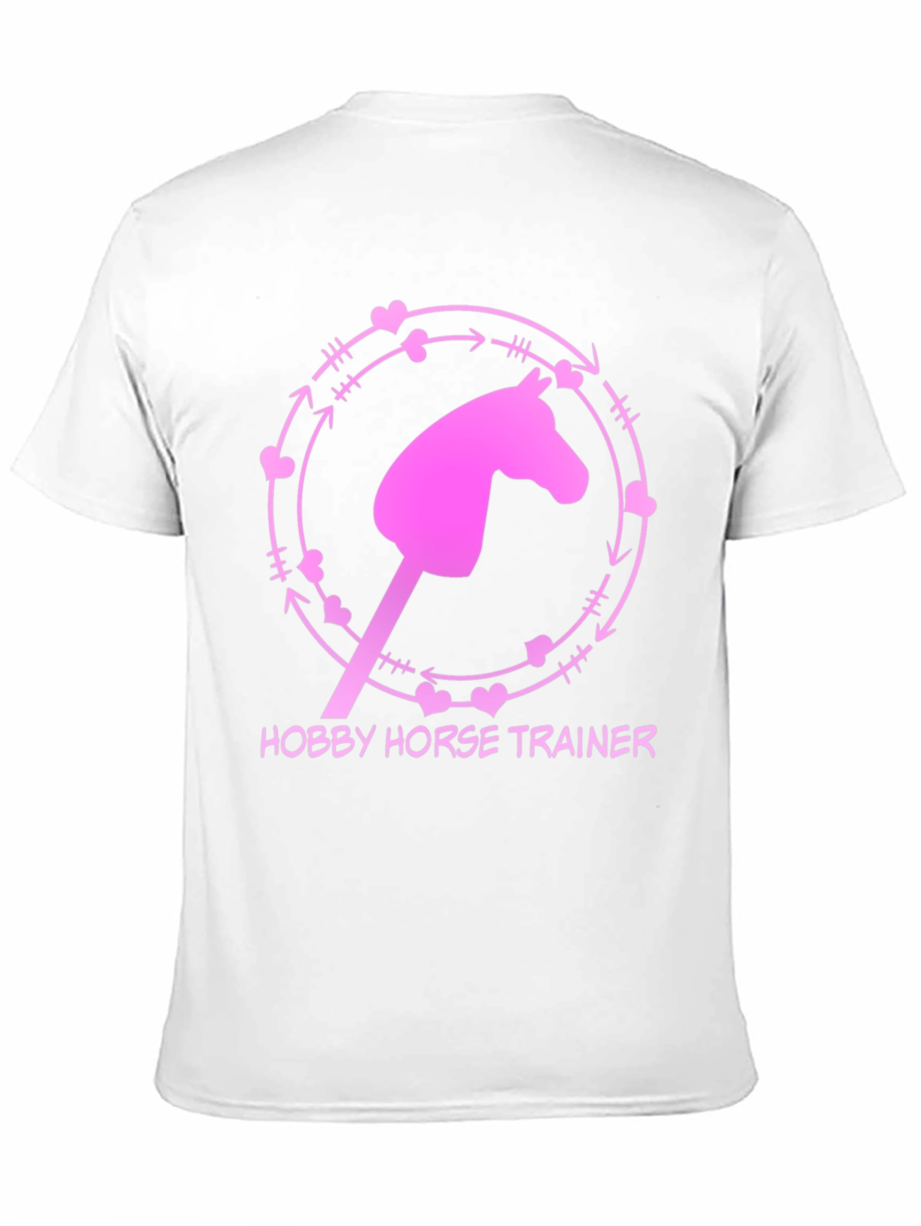 Black Hobby Horse Trainer Graphic Tee - Fun Novelty Shirt view 11