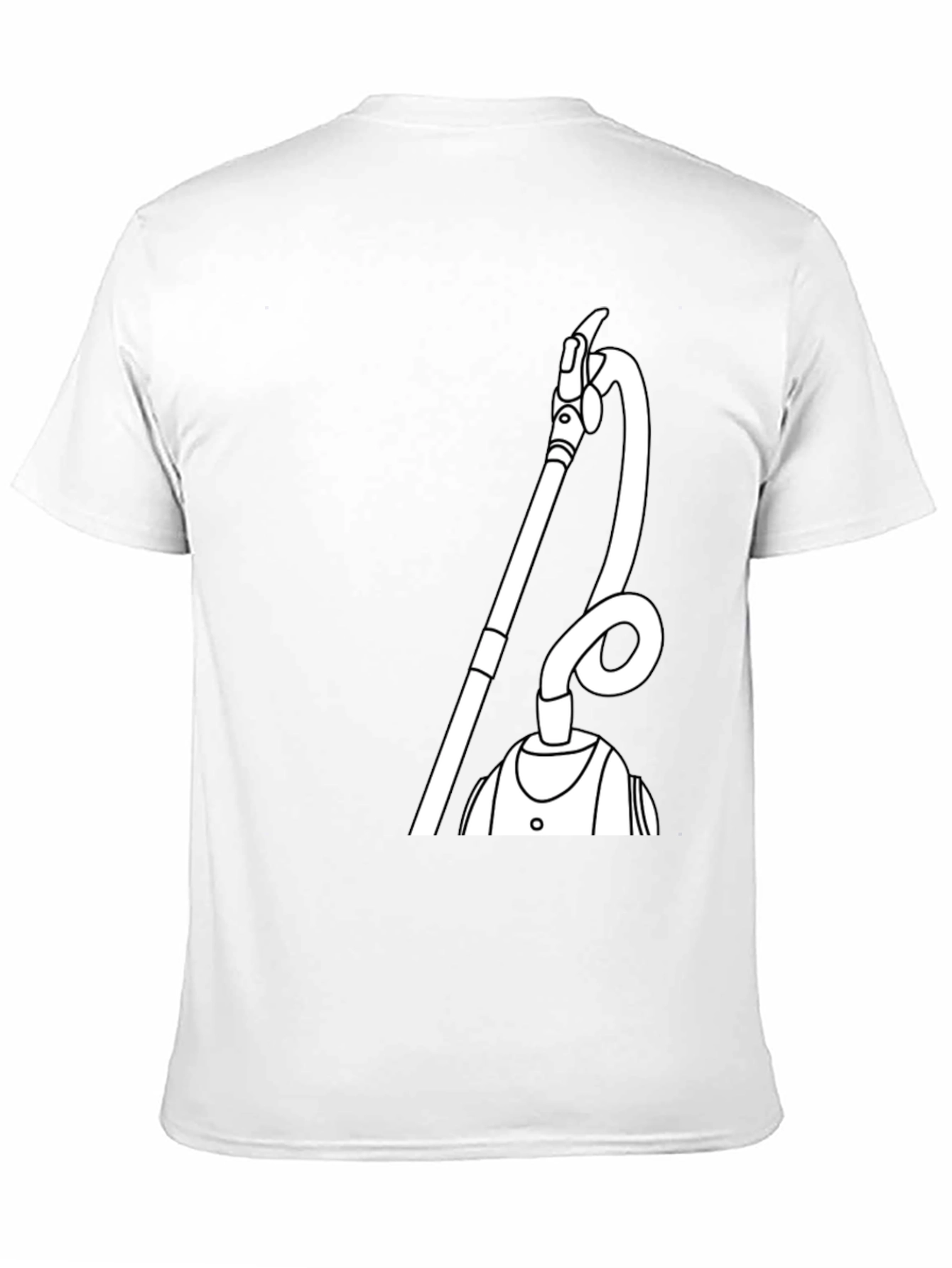 Black Funny Vacuum T-Shirt - Unique Graphic Tee view 11