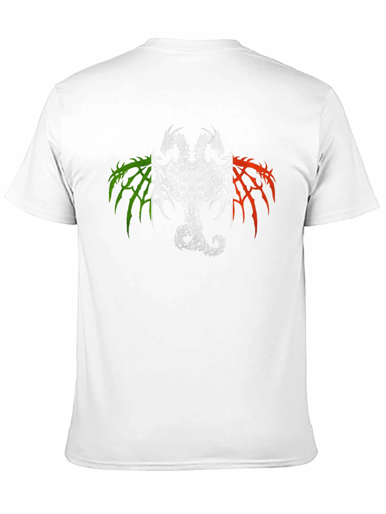 Black Two Headed Dragon Graphic Tee - Black view 11