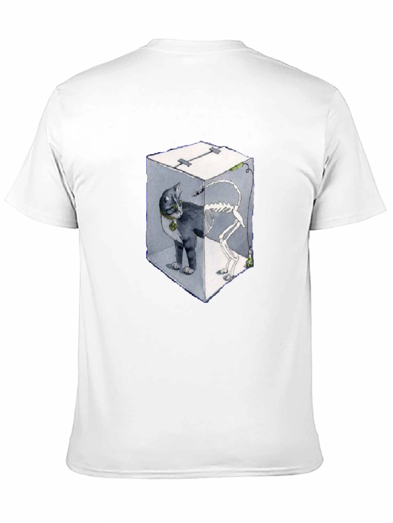 Black Schrödinger's Cat T-Shirt view 11