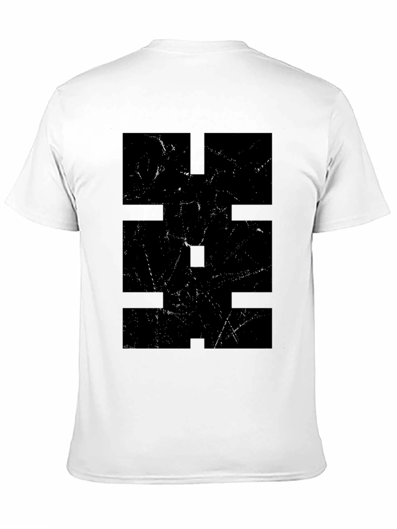Black Abstract Graphic Black T-Shirt view 11