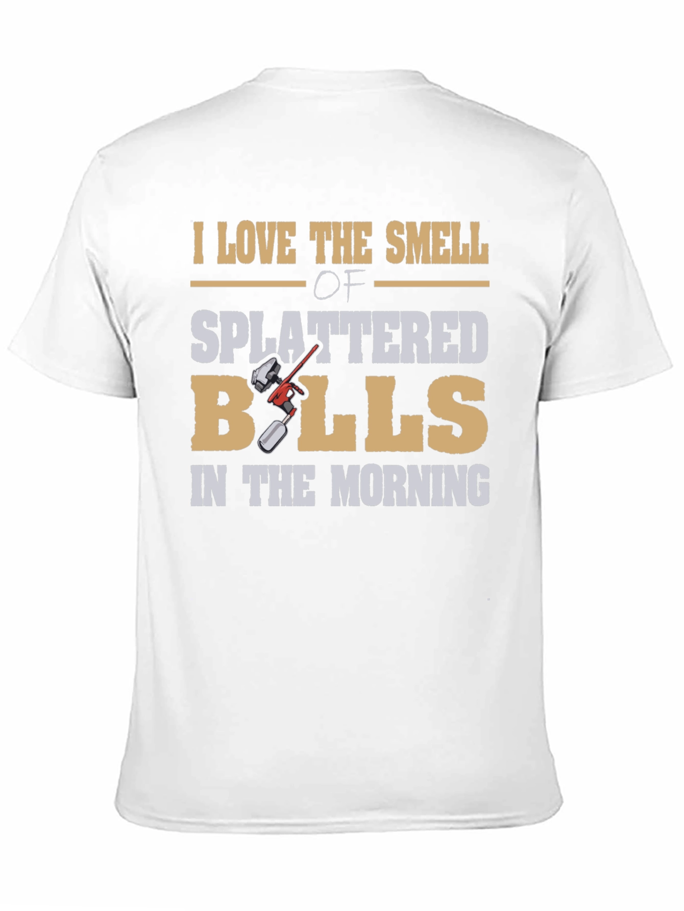 Black I Love Splattered Balls T-Shirt - Unique Design view 11