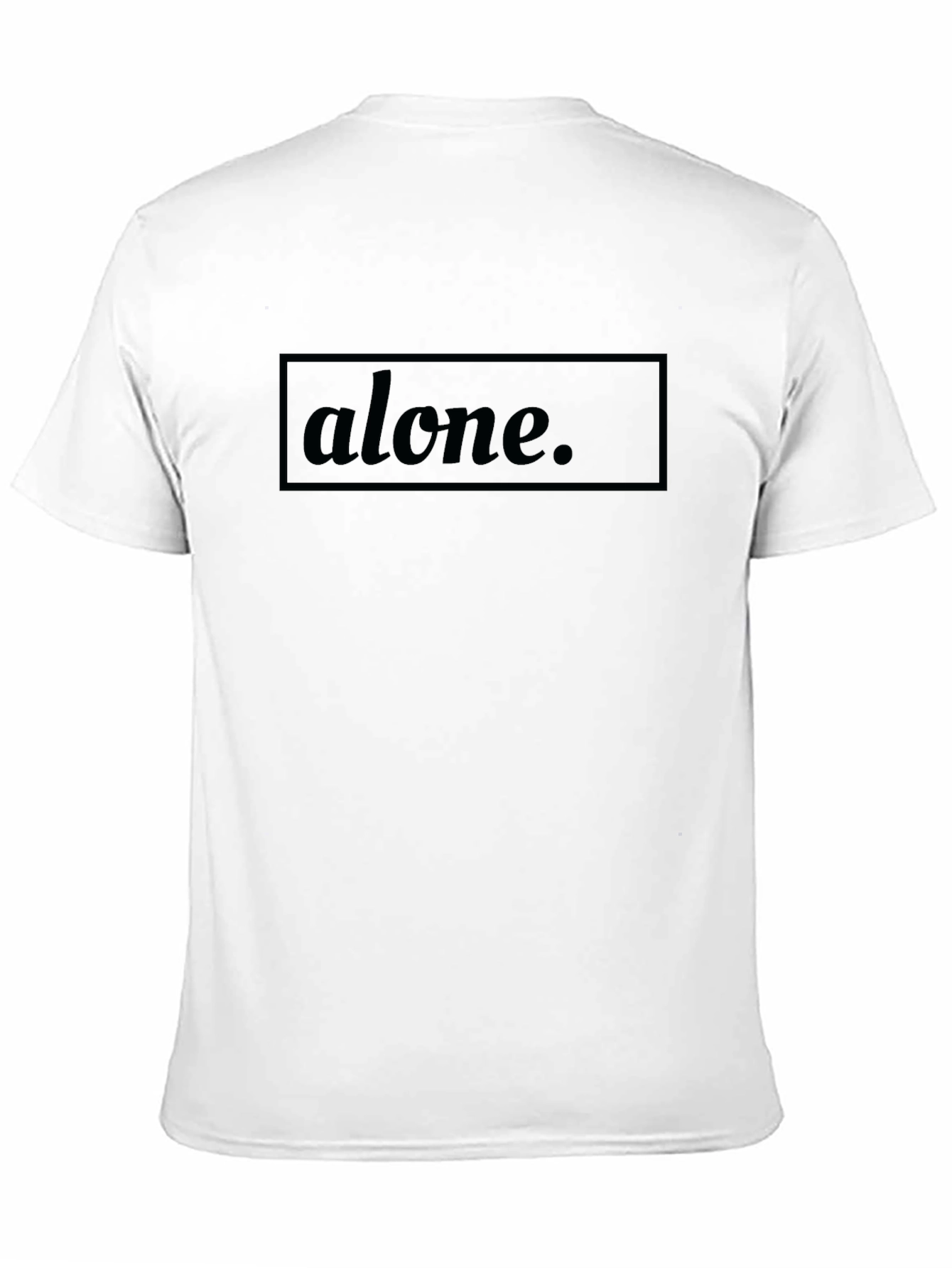 Black Alone Graphic Tee - Men's Black T-Shirt view 11