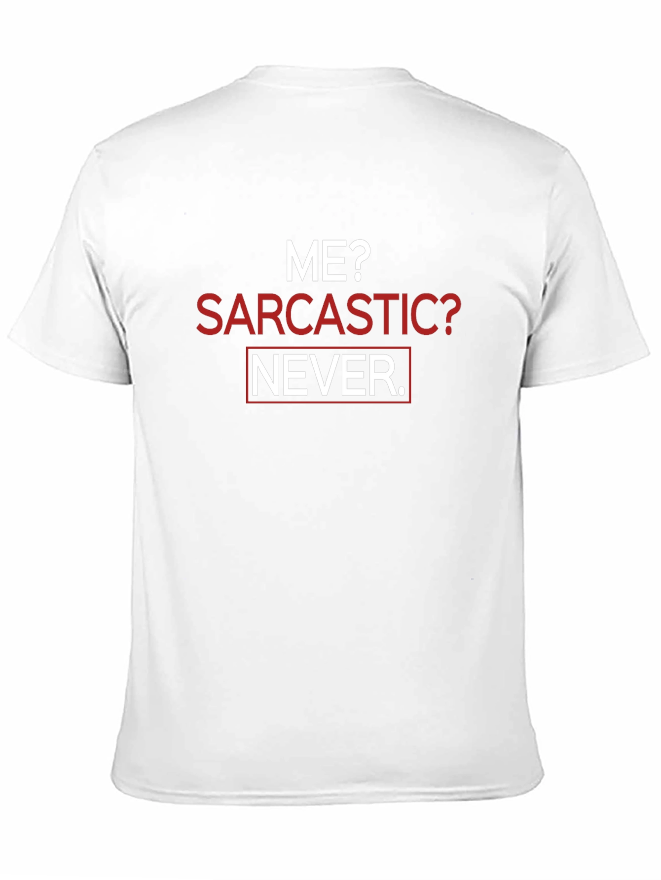 Black Sarcastic? Never. Graphic Tee view 11