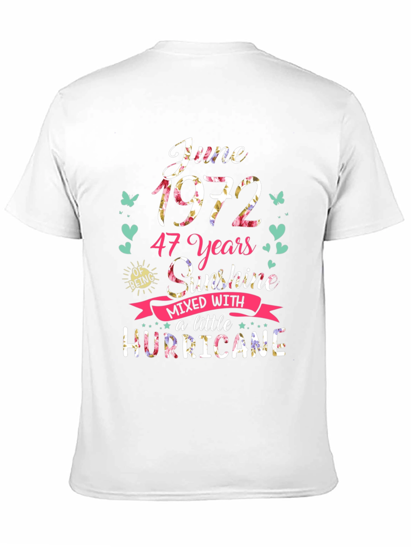 Black June 1972 Sunshine Hurricane T-Shirt view 11