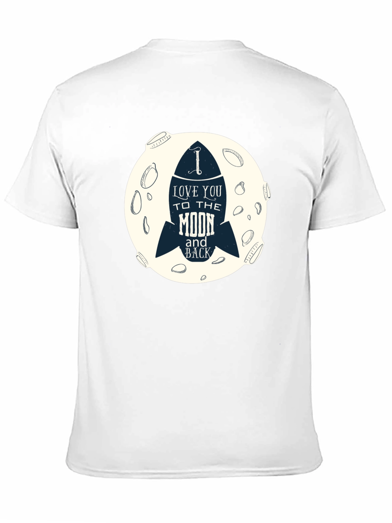 Black I Love You to the Moon & Back Graphic T-Shirt view 11