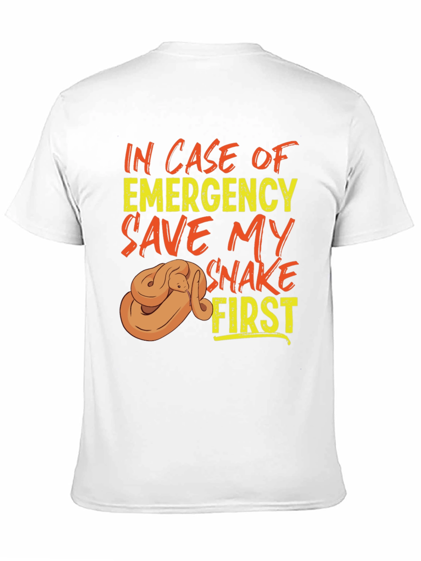 Black Save My Snake First T-Shirt, Emergency Pet Reptile Tee view 11