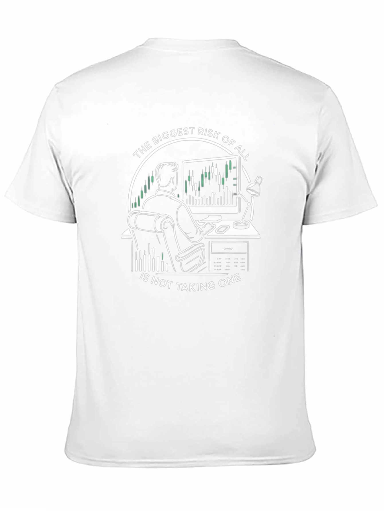 Black The Biggest Risk T-Shirt - Trader Edition view 11