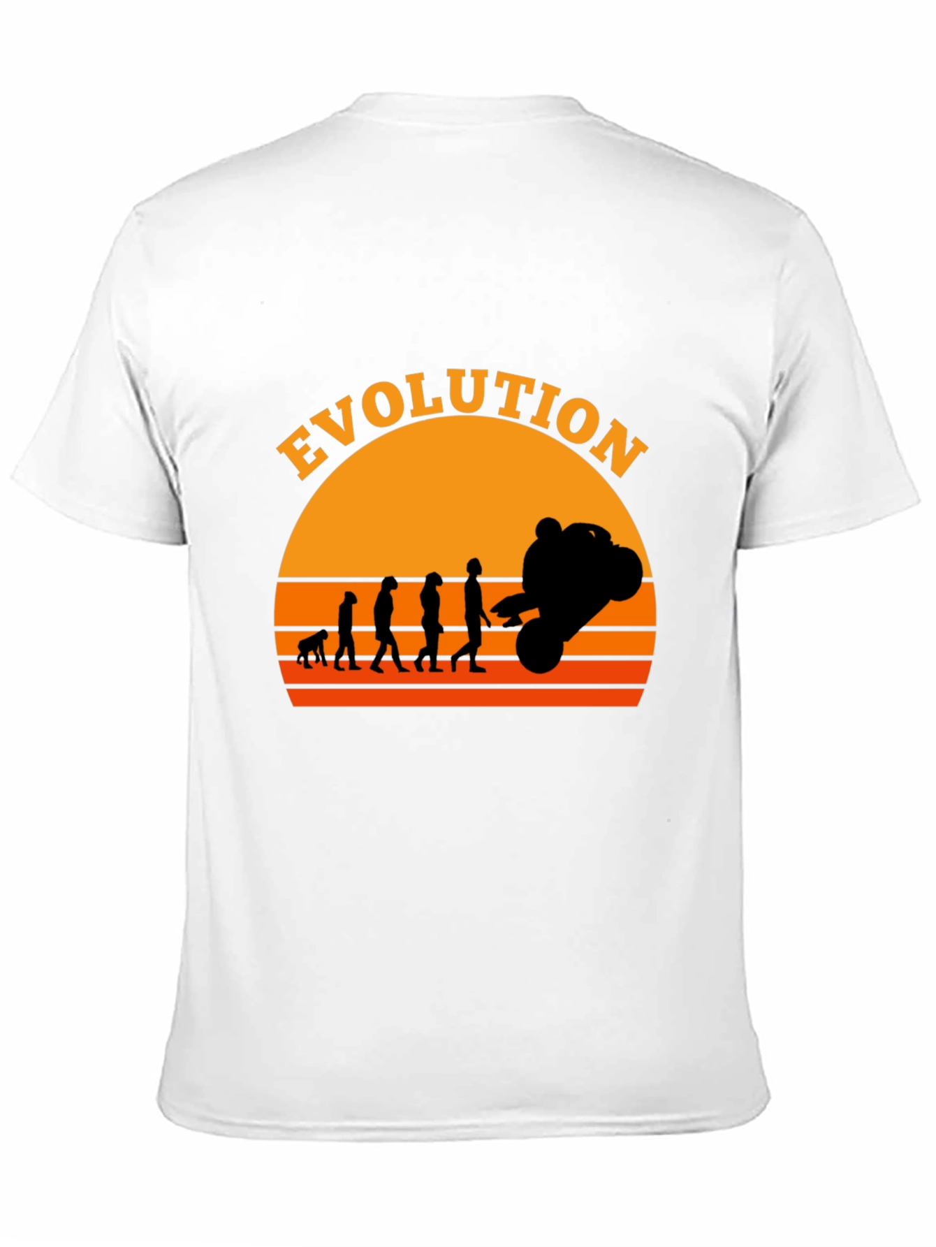 Black Evolution of Moto Black T-Shirt view 11