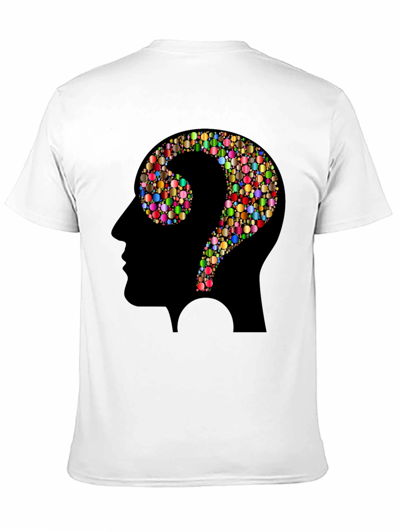 Black Question Mark Mind T-Shirt view 11