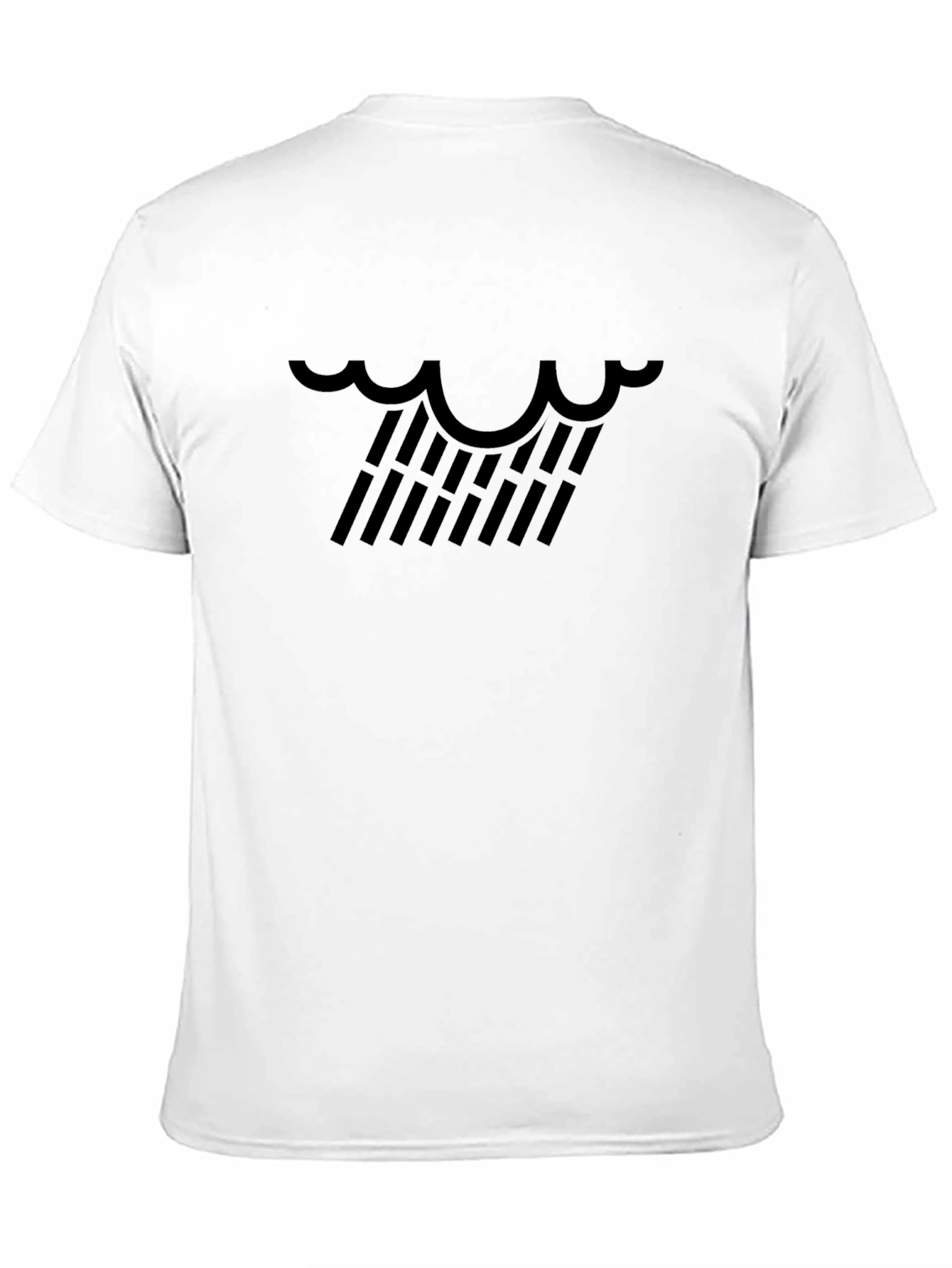 Black Rain Cloud Graphic Black T-Shirt view 11