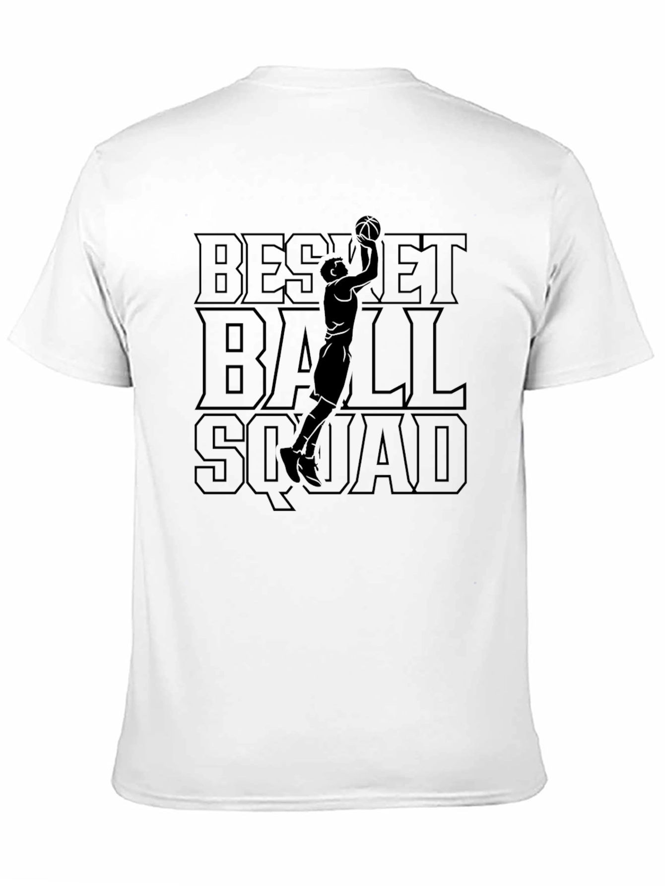 Black Basketball Squad Graphic Tee - Stylish Sportswear view 11