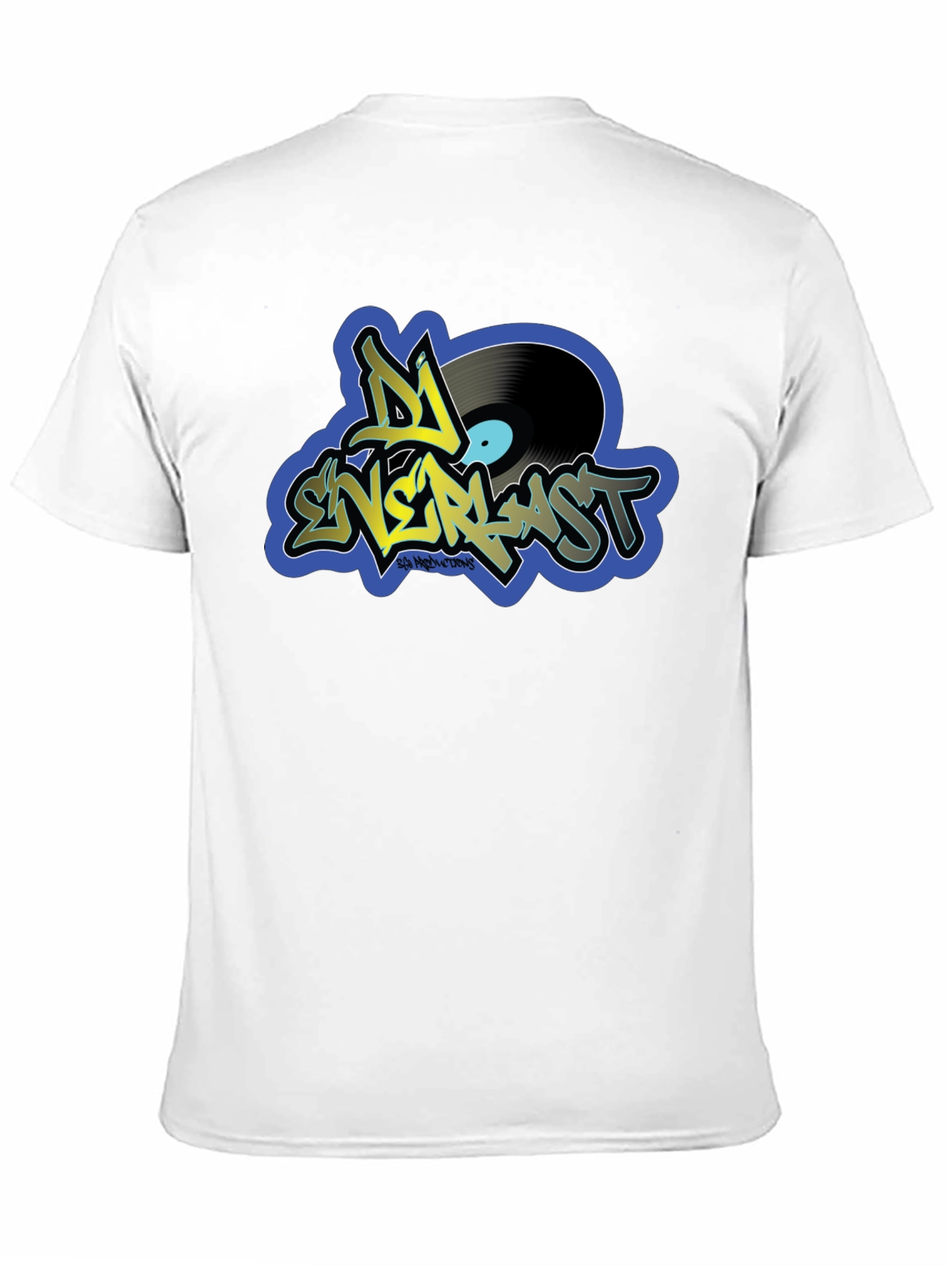 Black DJ Enerlast Black T-Shirt - Music Inspired Design view 11
