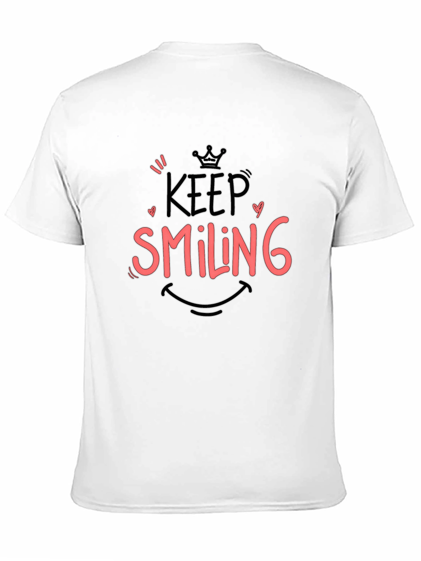 Black Keep Smiling Black Graphic Tee view 11