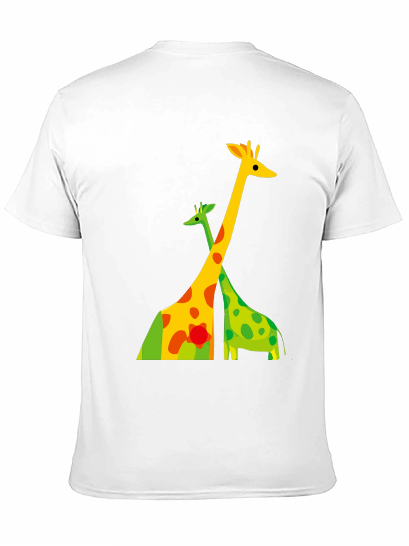 Black Giraffe Graphic Tee - Modern Animal Print Shirt view 11